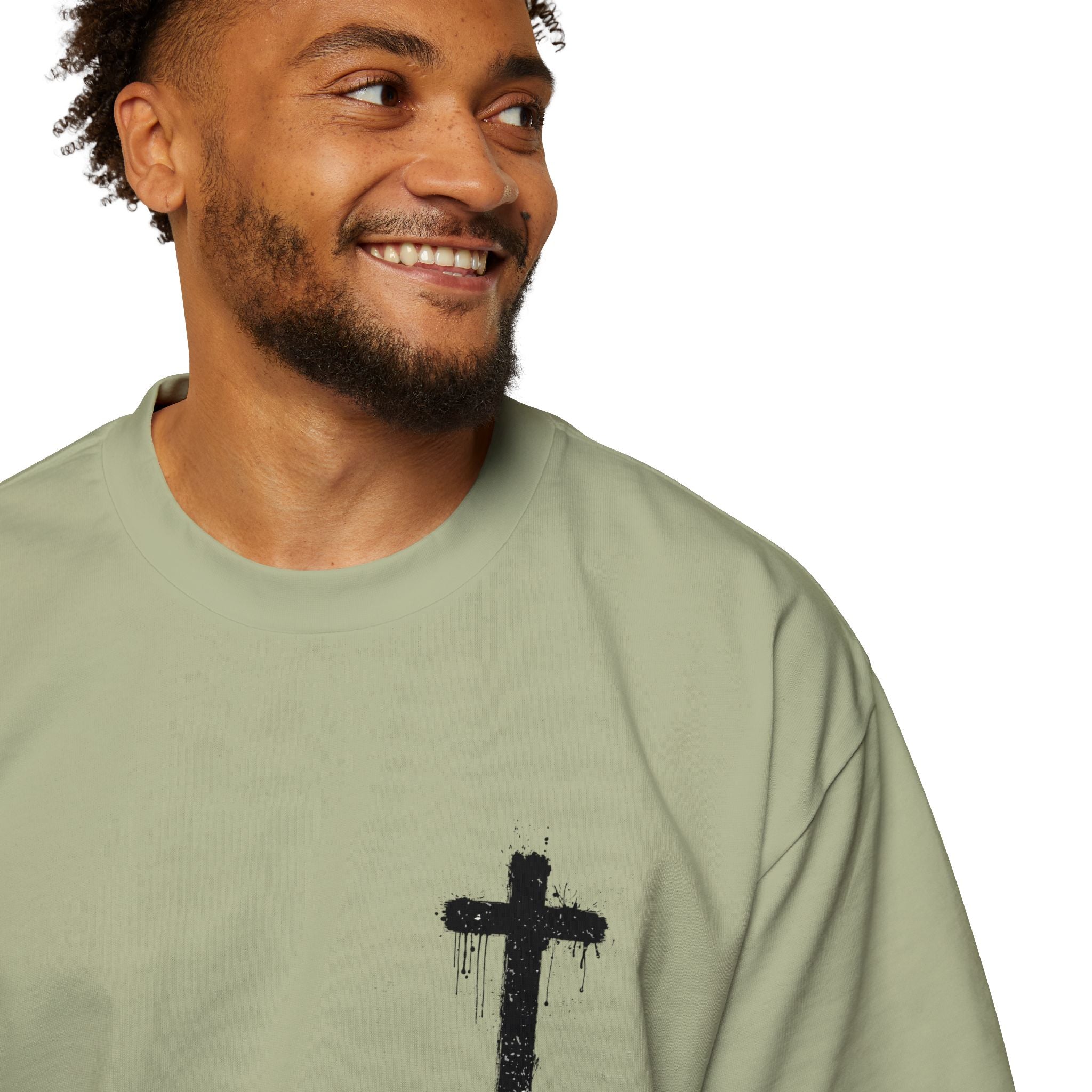 Dripping Paint Cross T-Shirt | Grunge Christian Tee