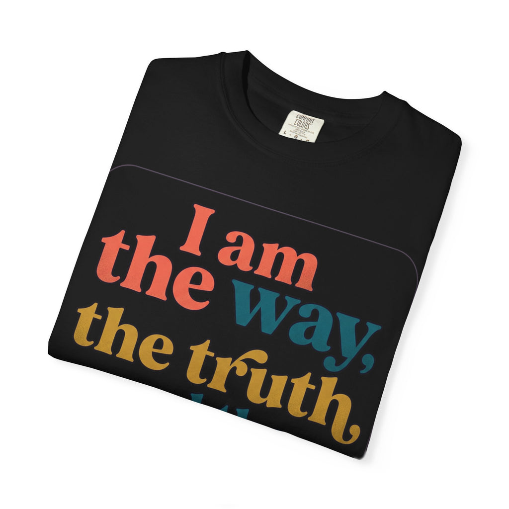 Christian T-Shirt — "I Am the Way, the Truth, and the Life" Retro Scripture Tee (John 14:6)