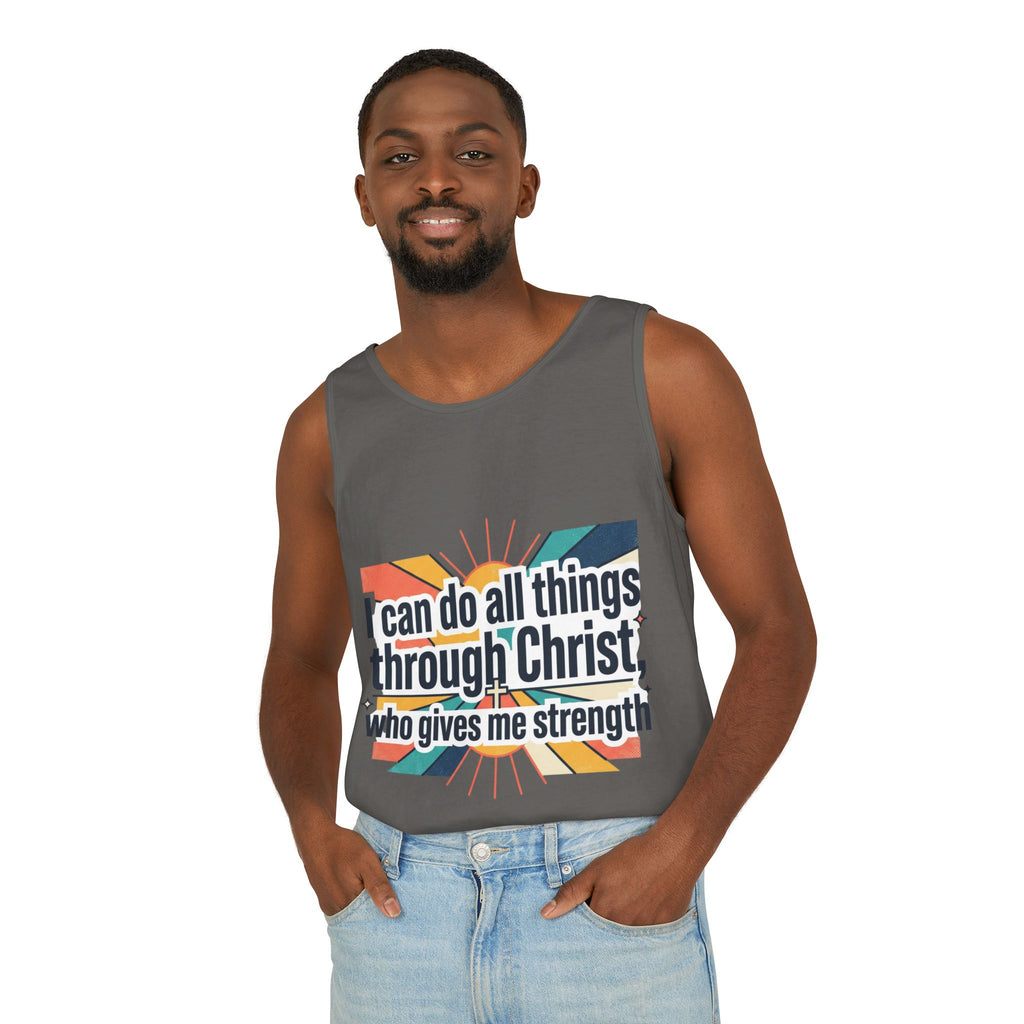 I can do all things tank top | Christian faith apparel