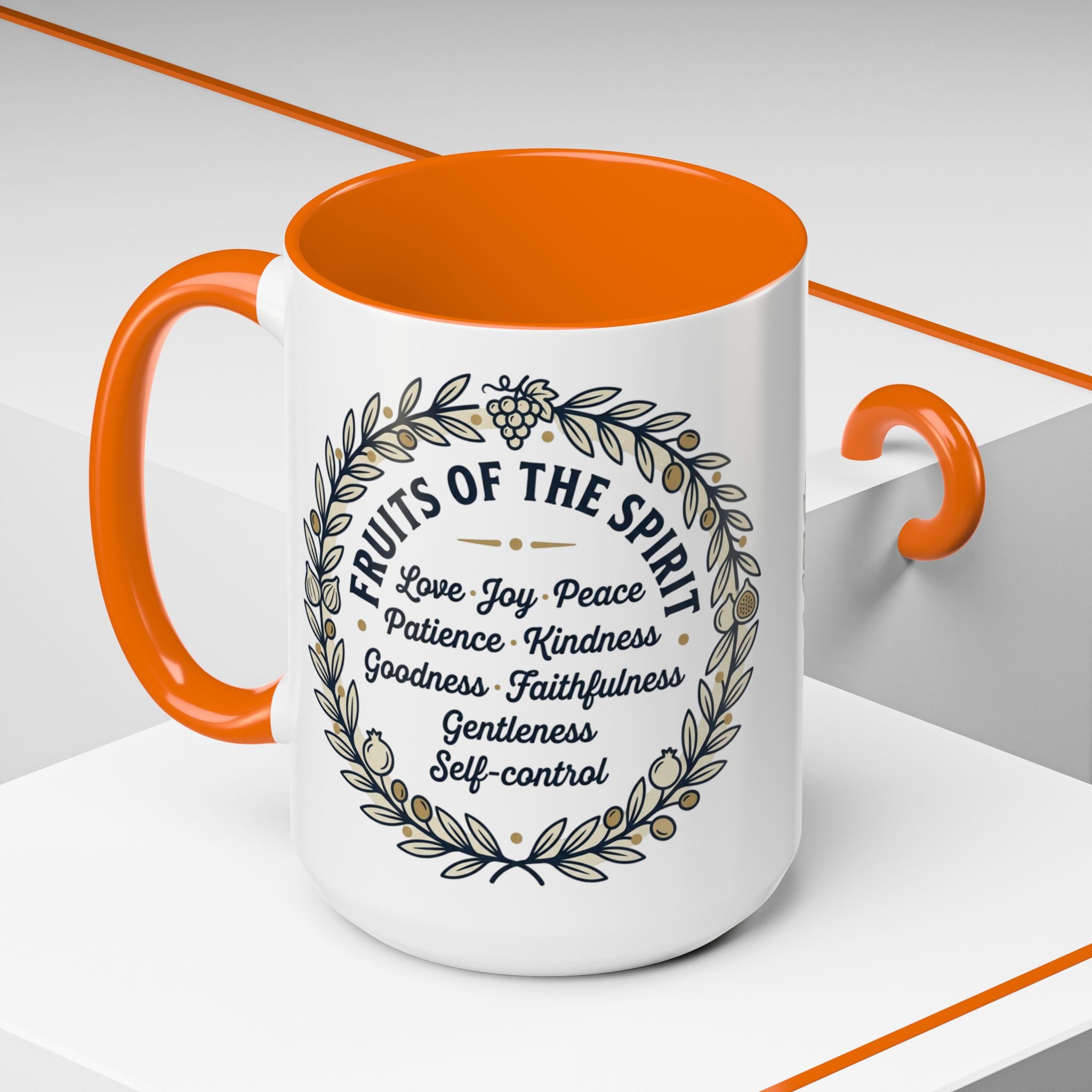 Fruits of the spirit Script Mug | Accent Coffee Mug