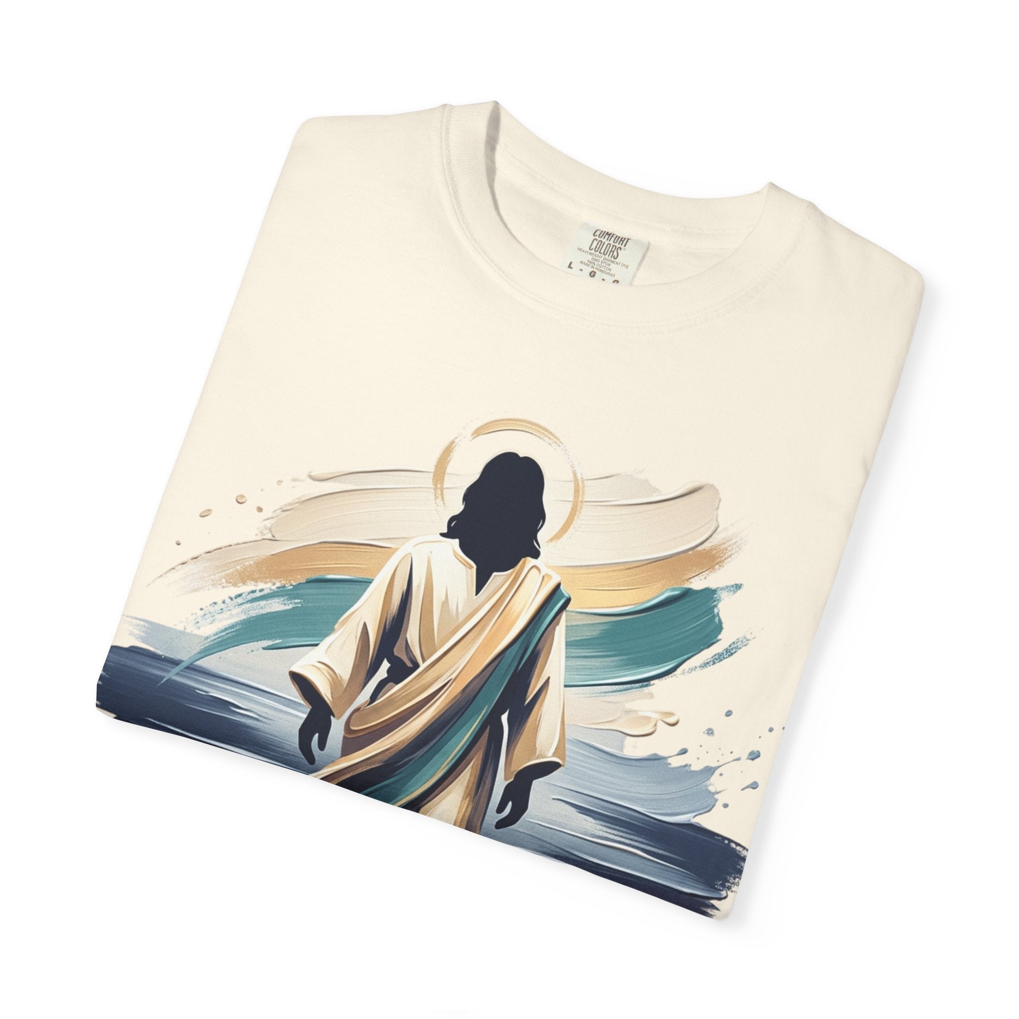 Jesus Walking on Water T-Shirt — Inspirational Christian Faith Tee