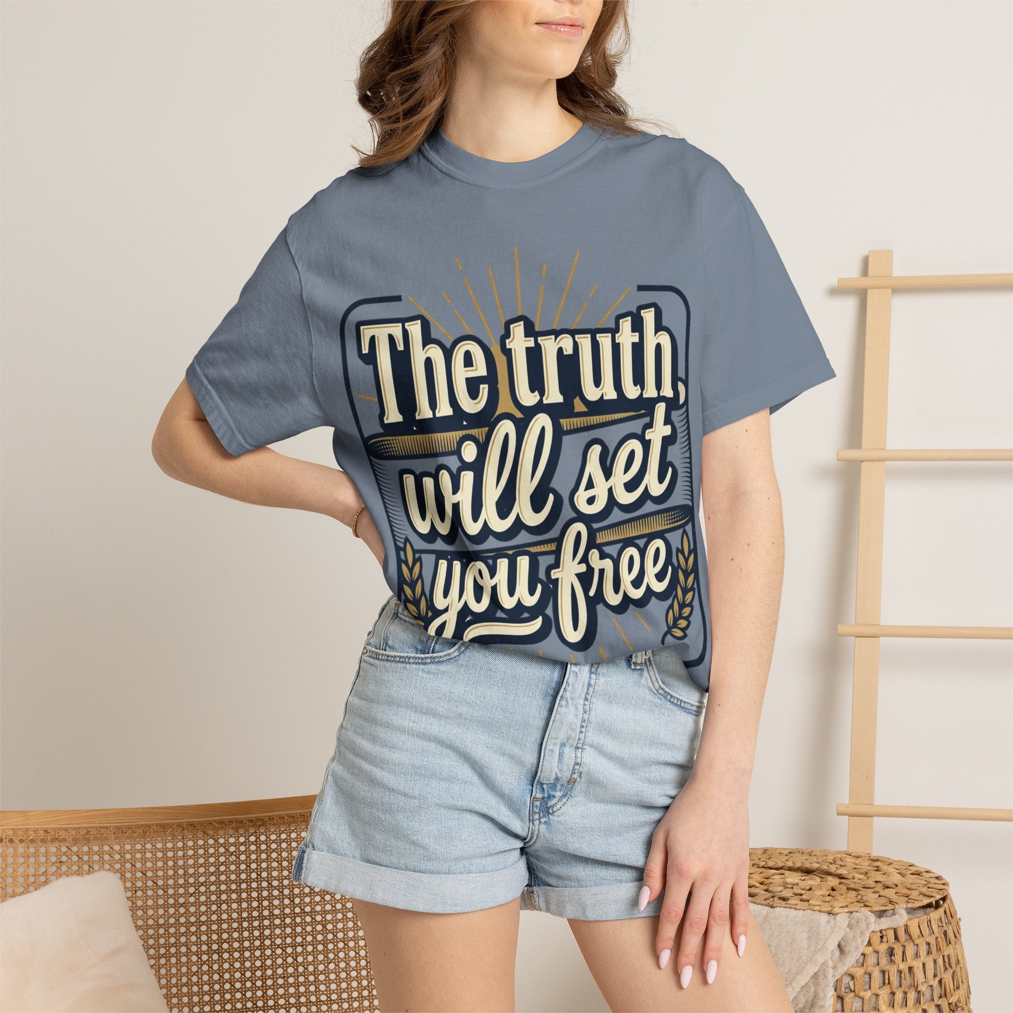 T-Shirt — "The Truth Will Set You Free" Inspirational Graphic Tee
