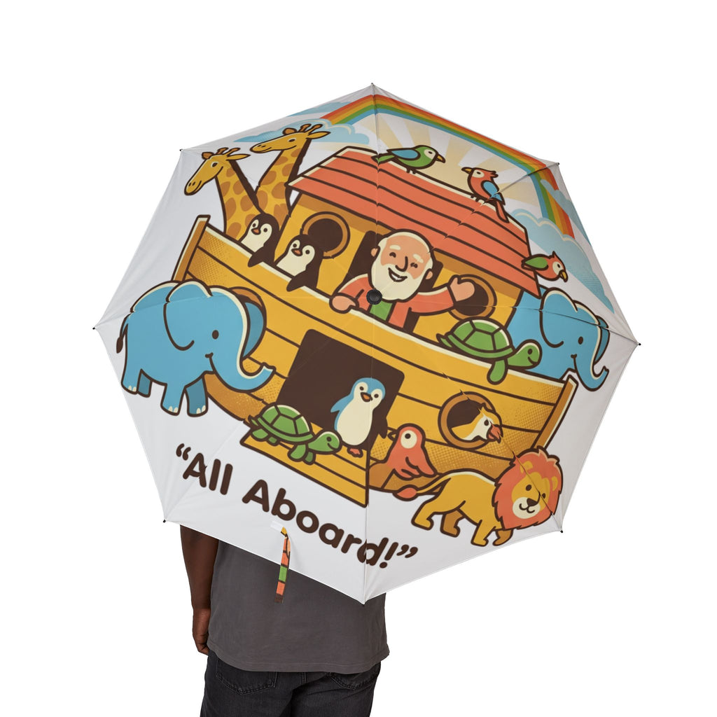 Foldable Umbrella — Noah's Ark, Compact Semi-Automatic Rain Umbrella