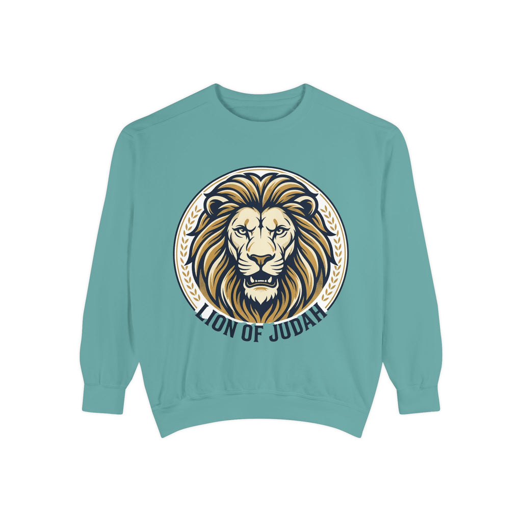 Lion of Judah Sweatshirt — Religious Lion Graphic Crewneck