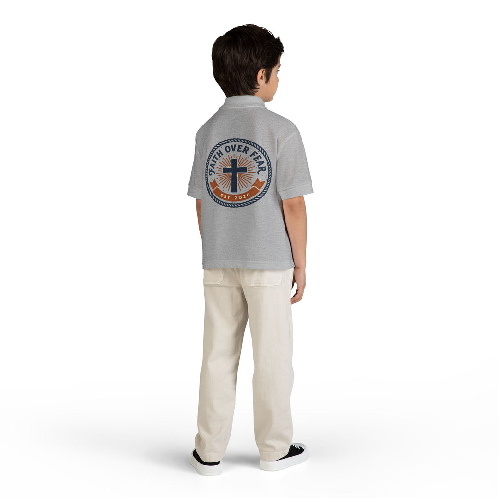 Faith over Fear design Youth Polo