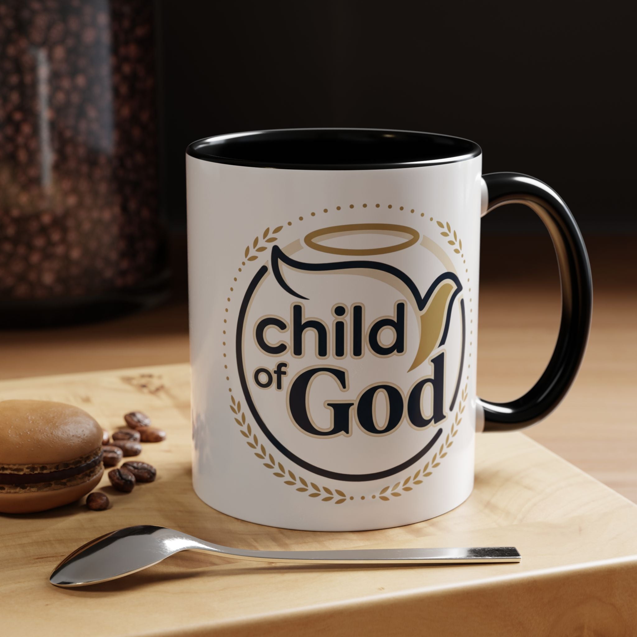 Child of God Accent Coffee Mug — 11/15 oz Christian Faith Ceramic Mug