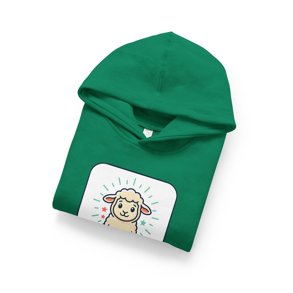Loved & Blessed Lamb toddler hoodie | Cute lamb illustration pullover