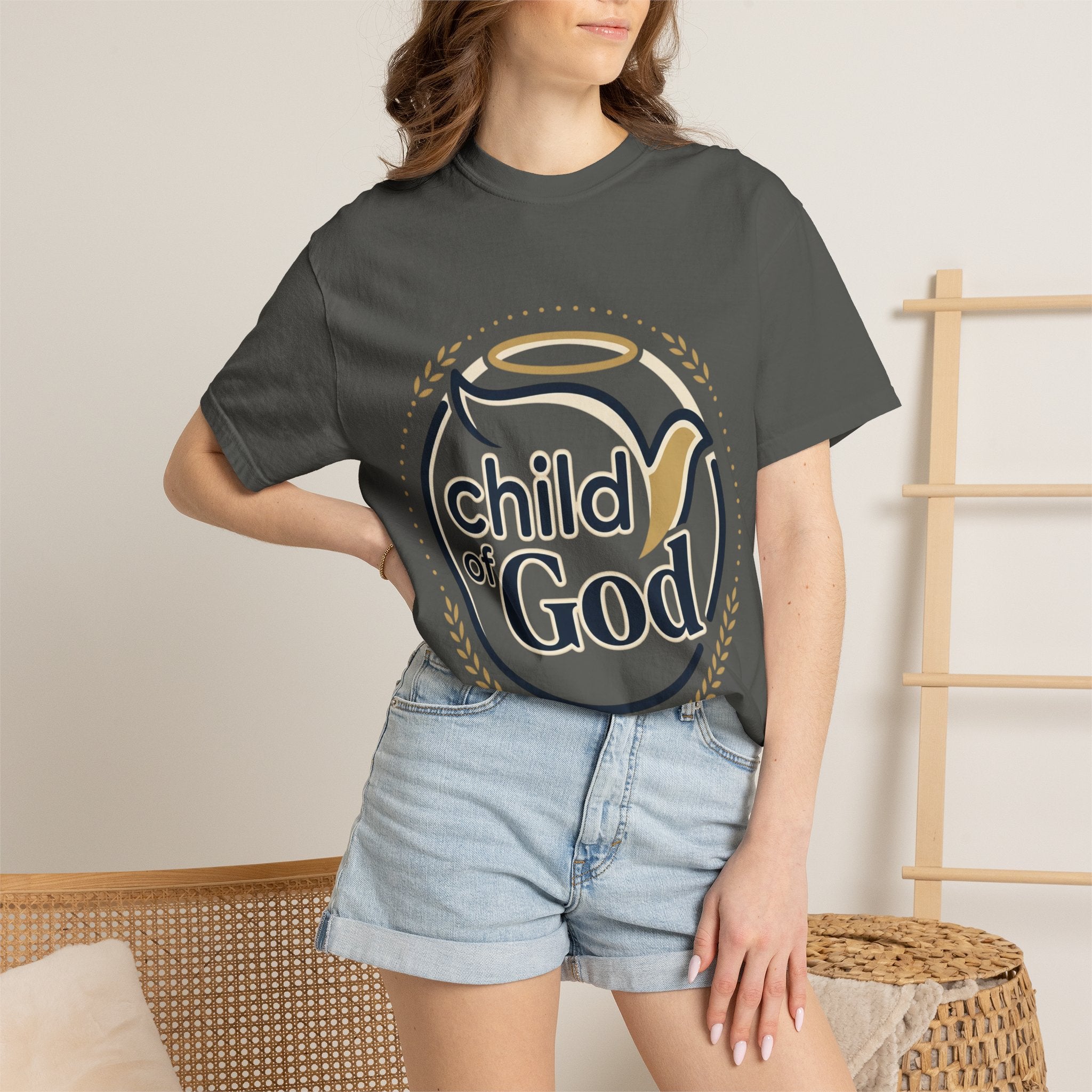 Child of God T‑Shirt — Faith Christian Tee with Dove & Halo