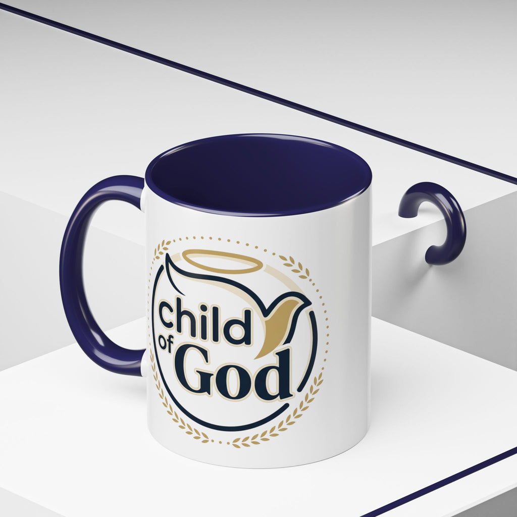 Child of God Accent Coffee Mug — 11/15 oz Christian Faith Ceramic Mug
