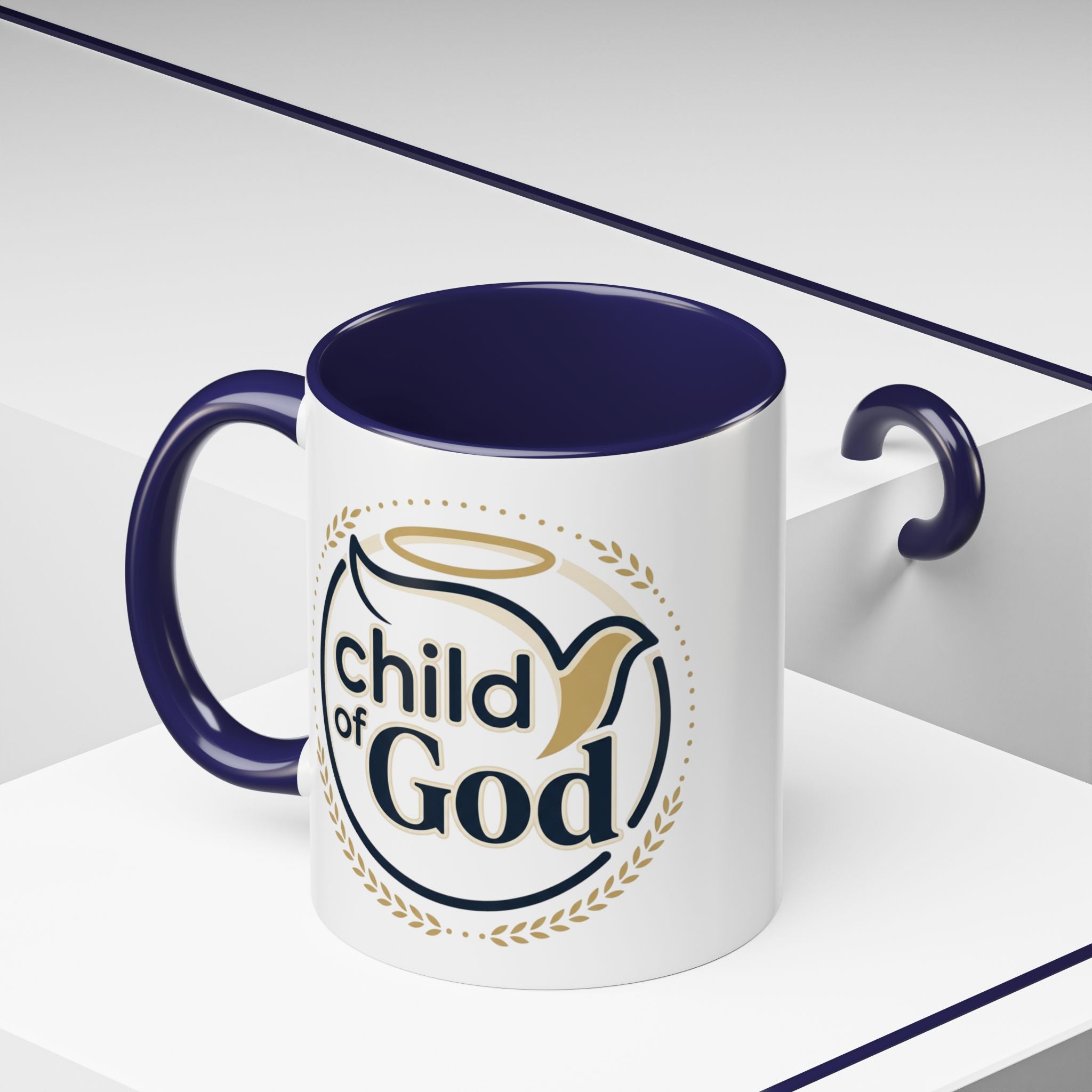 Child of God Accent Coffee Mug — 11/15 oz Christian Faith Ceramic Mug