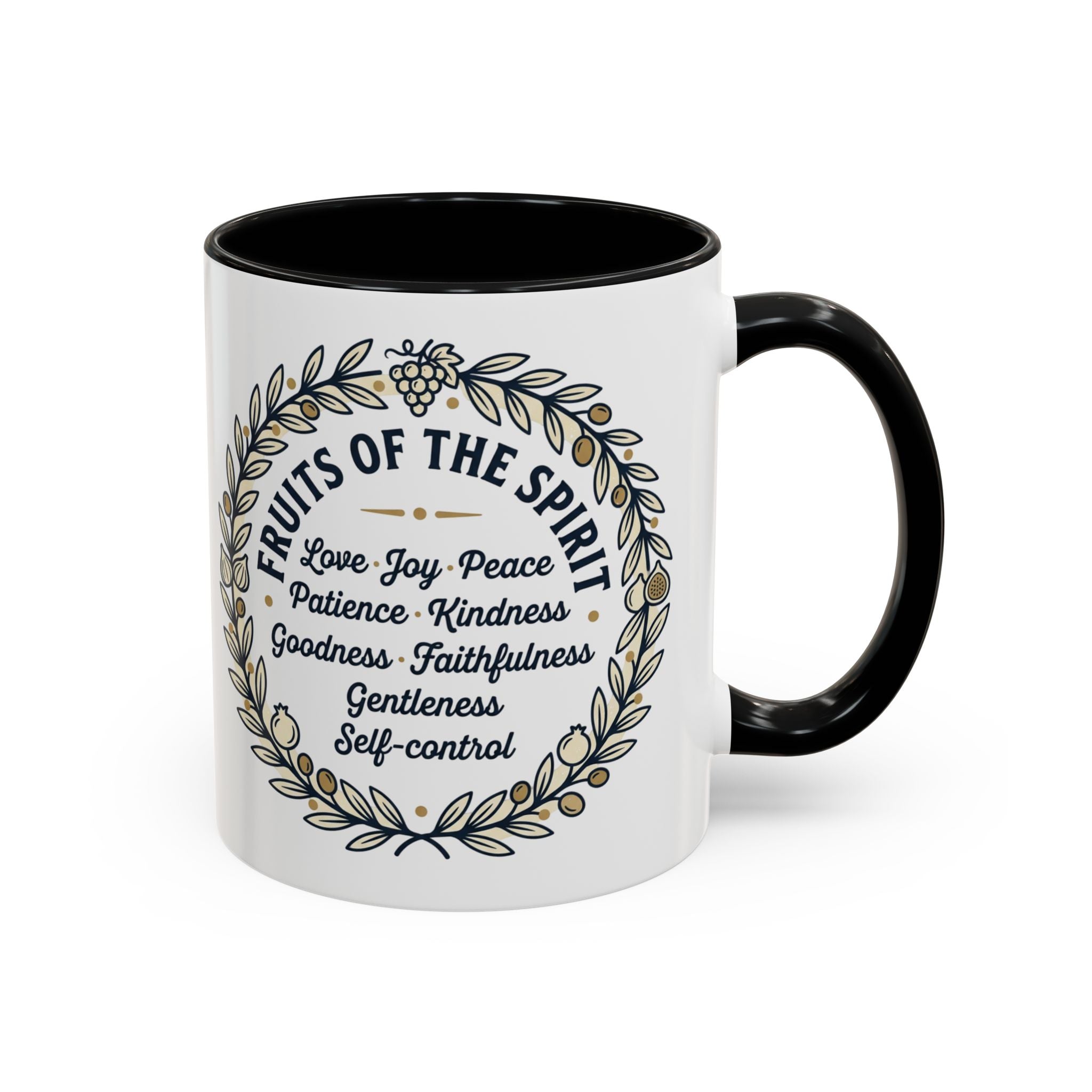 Fruits of the spirit Script Mug | Accent Coffee Mug