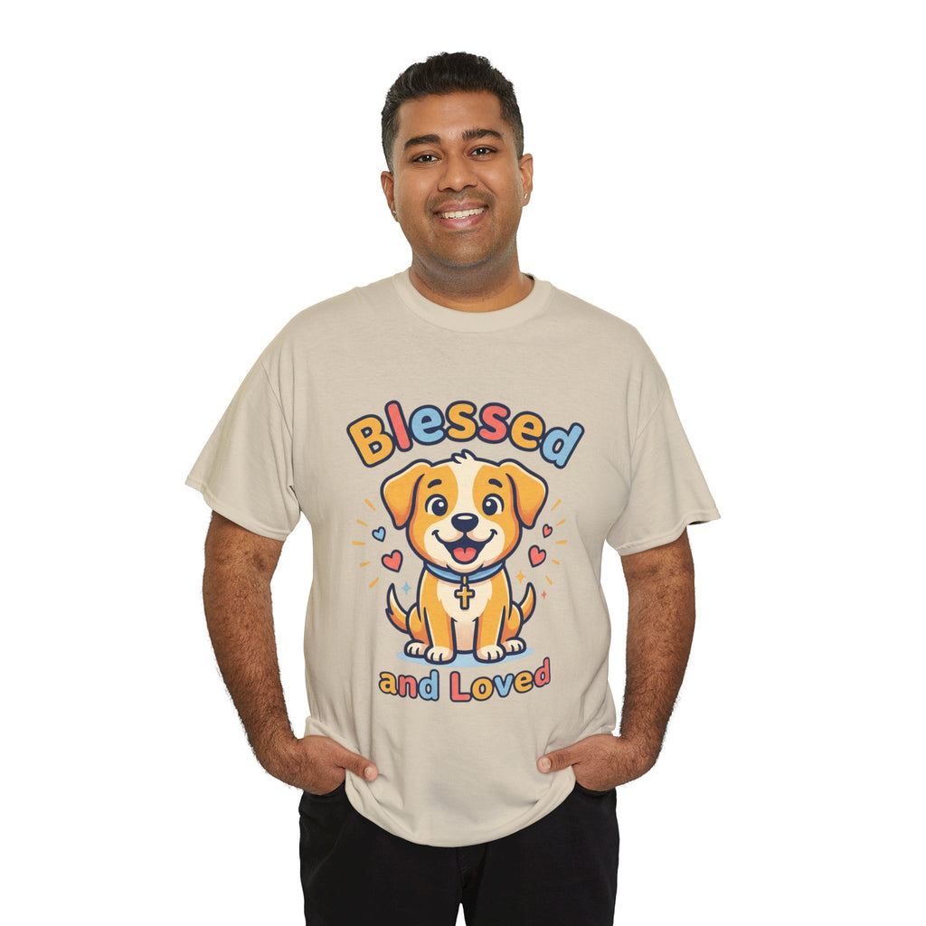 Blessed and Loved Puppy T-Shirt — Cute Dog Graphic Tee for Pet Lovers