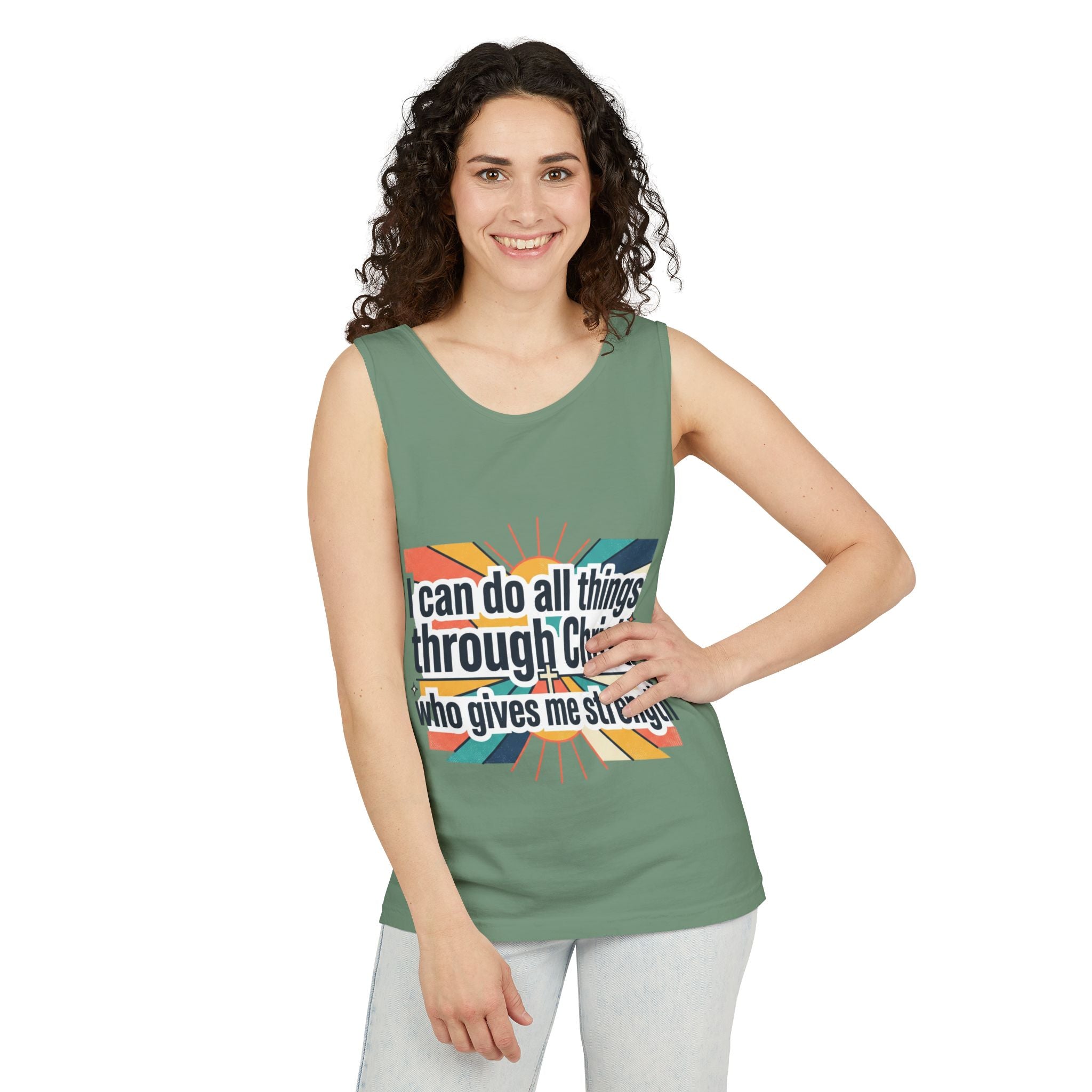 I can do all things tank top | Christian faith apparel