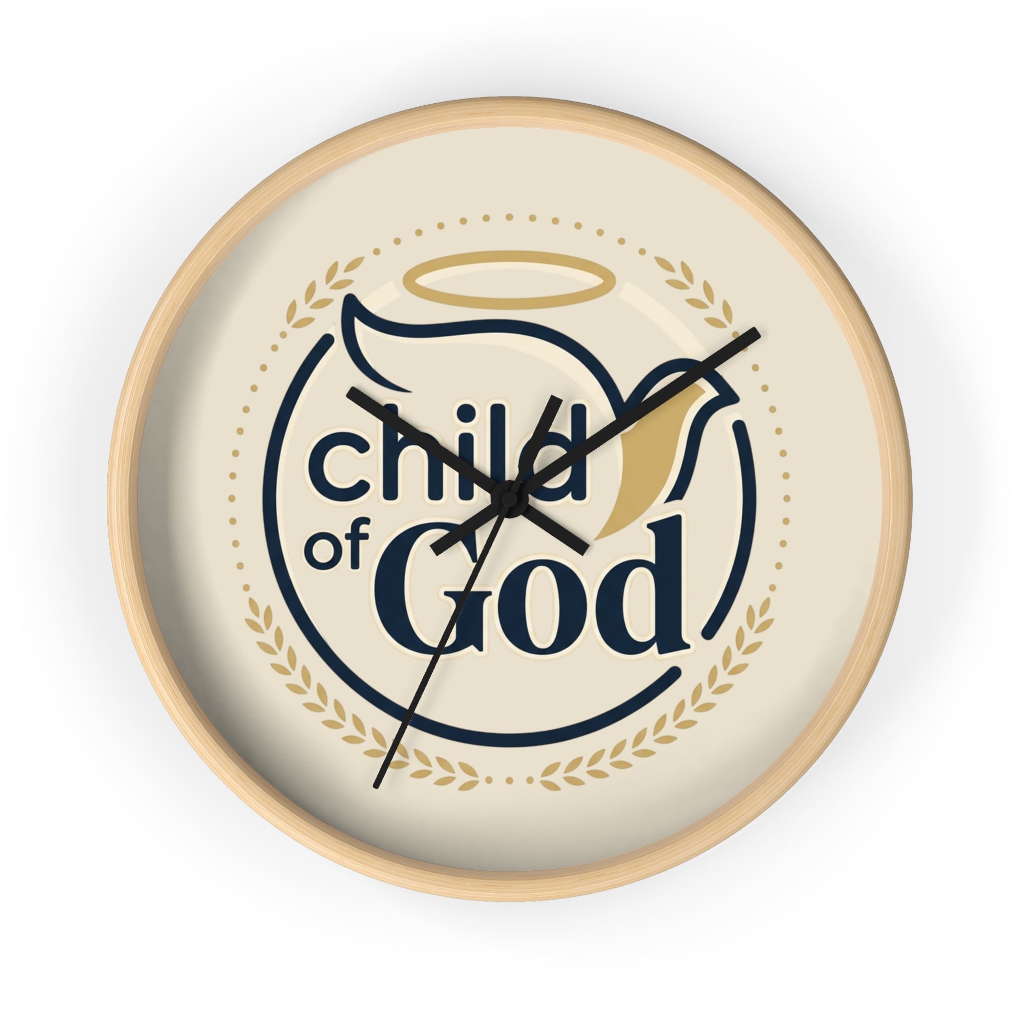 Child of God Wall Clock | Christian Decor, Dove and Halo Design