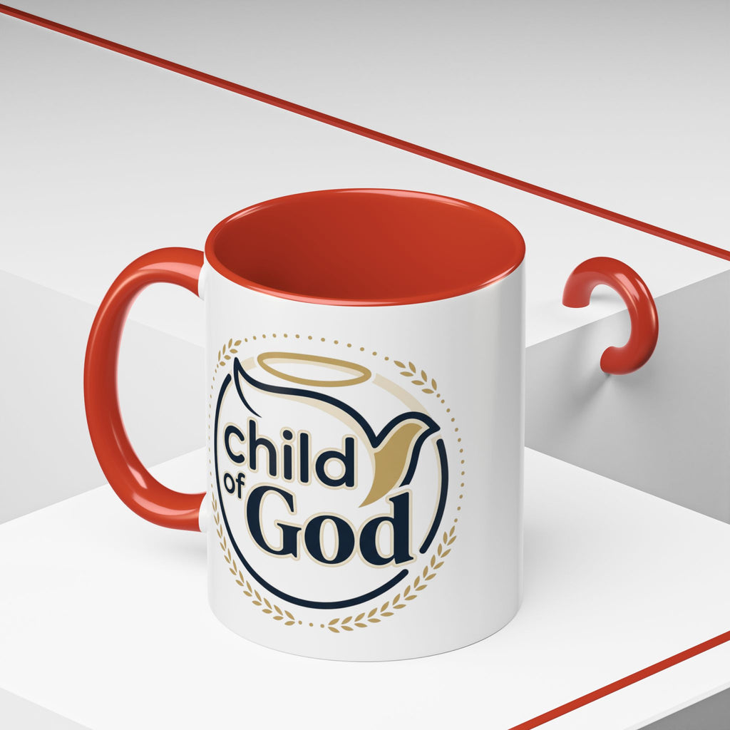 Child of God Accent Coffee Mug — 11/15 oz Christian Faith Ceramic Mug