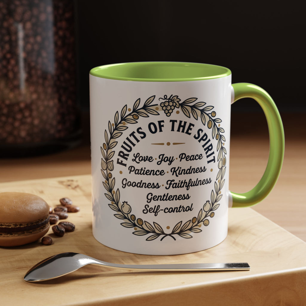 Fruits of the spirit Script Mug | Accent Coffee Mug