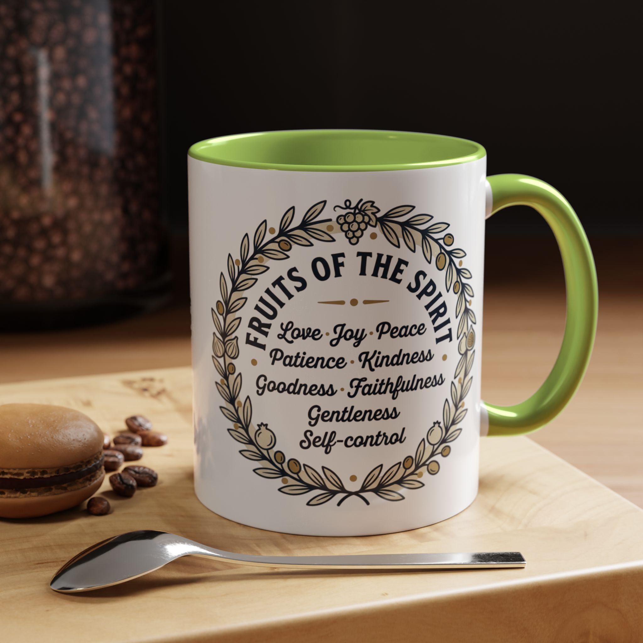 Fruits of the spirit Script Mug | Accent Coffee Mug