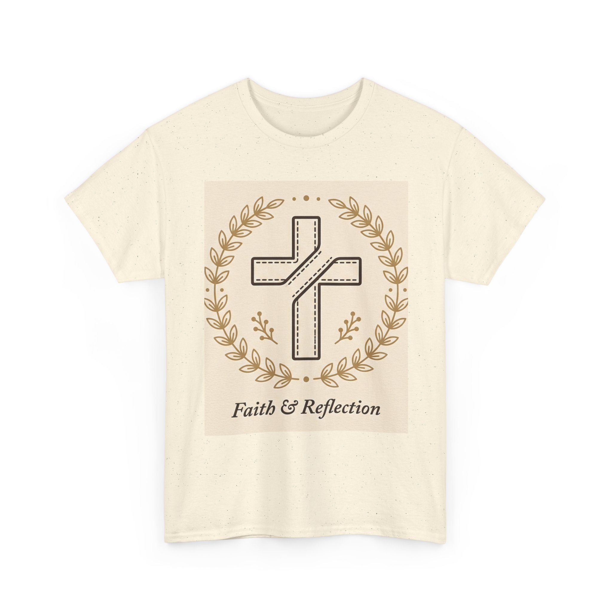 Faith & Reflection Cross T-Shirt | Christian Scripture Tee