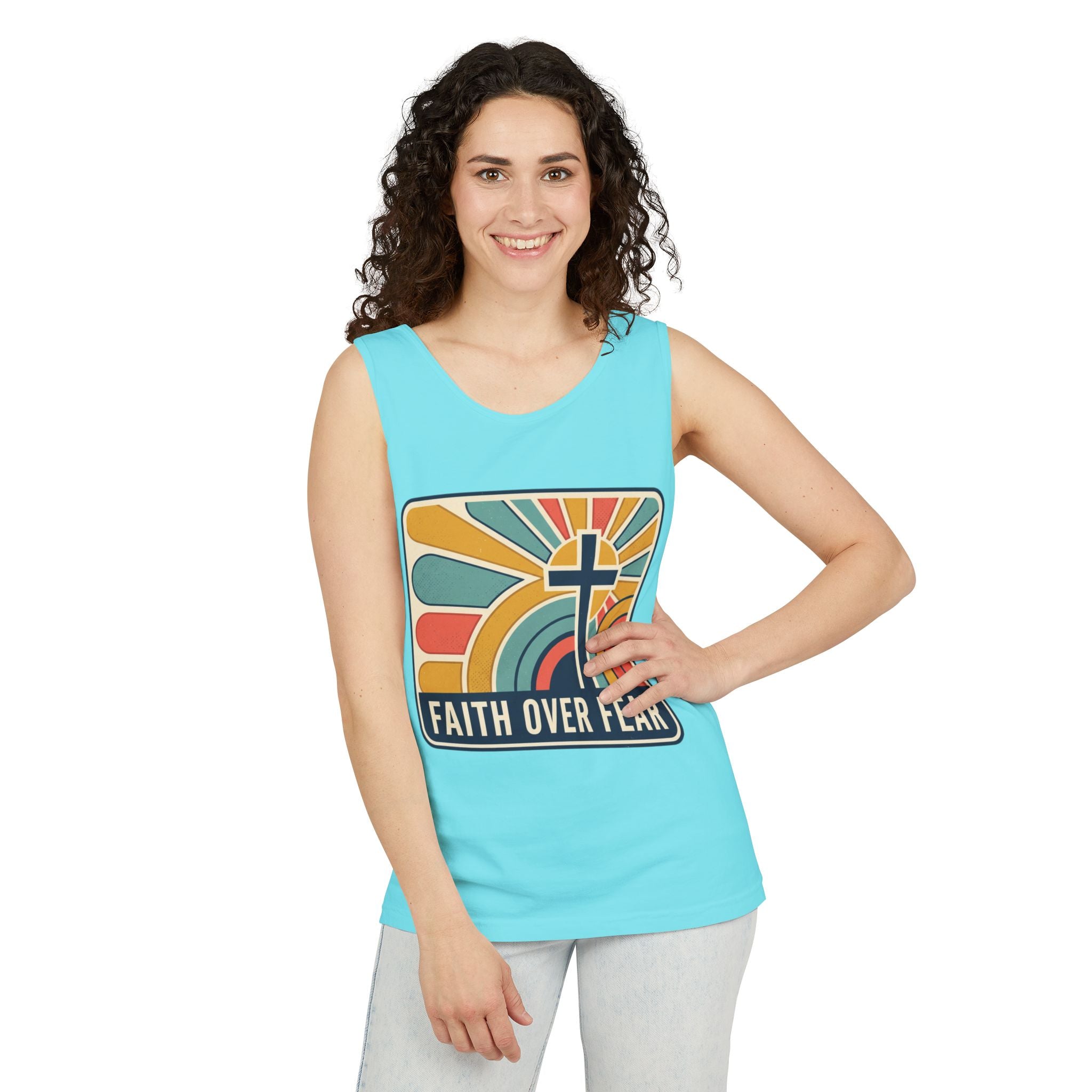 Faith over Fear tank top | Christian faith apparel