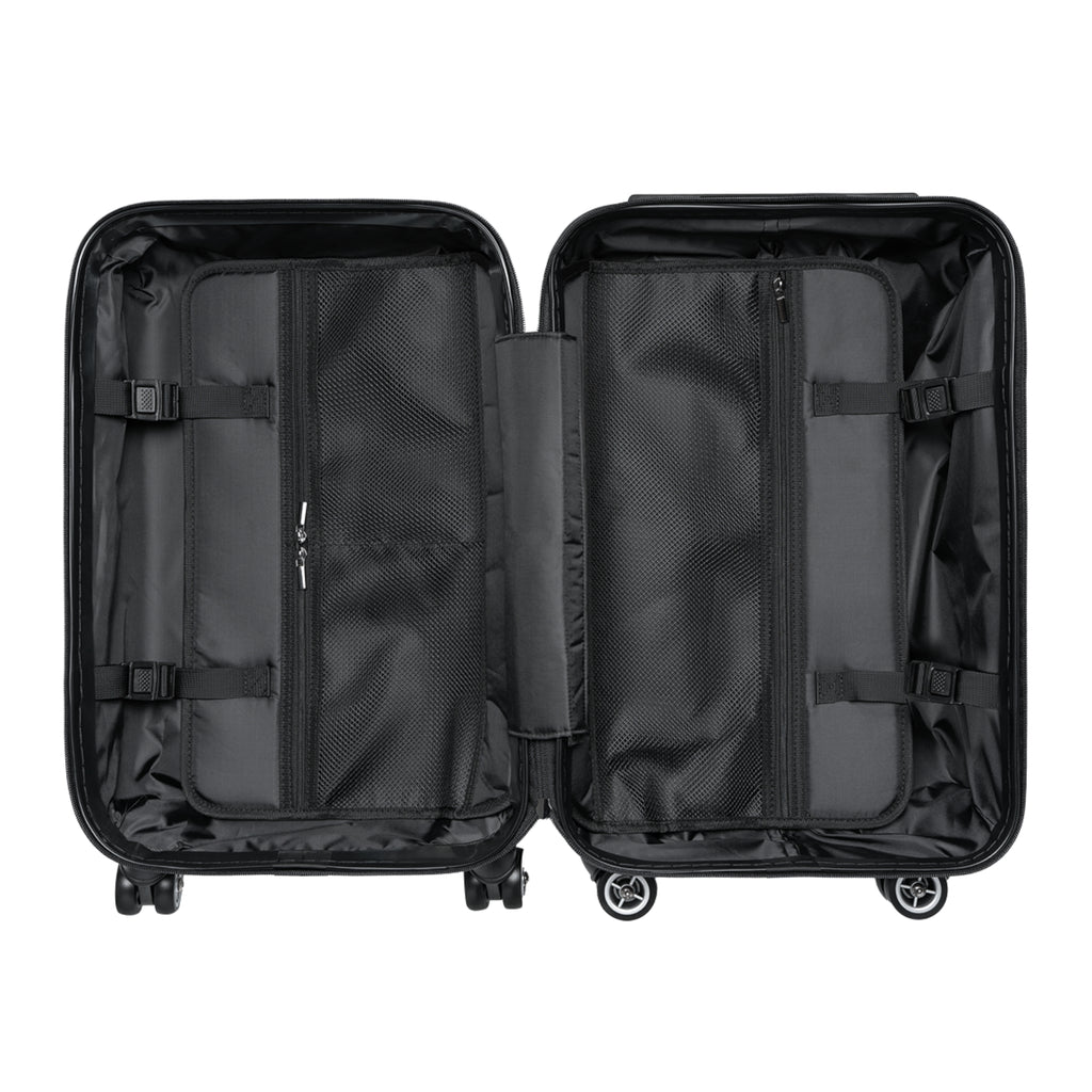 Christian Cross Carry-On Suitcase — Retro Sunrise Faith Luggage