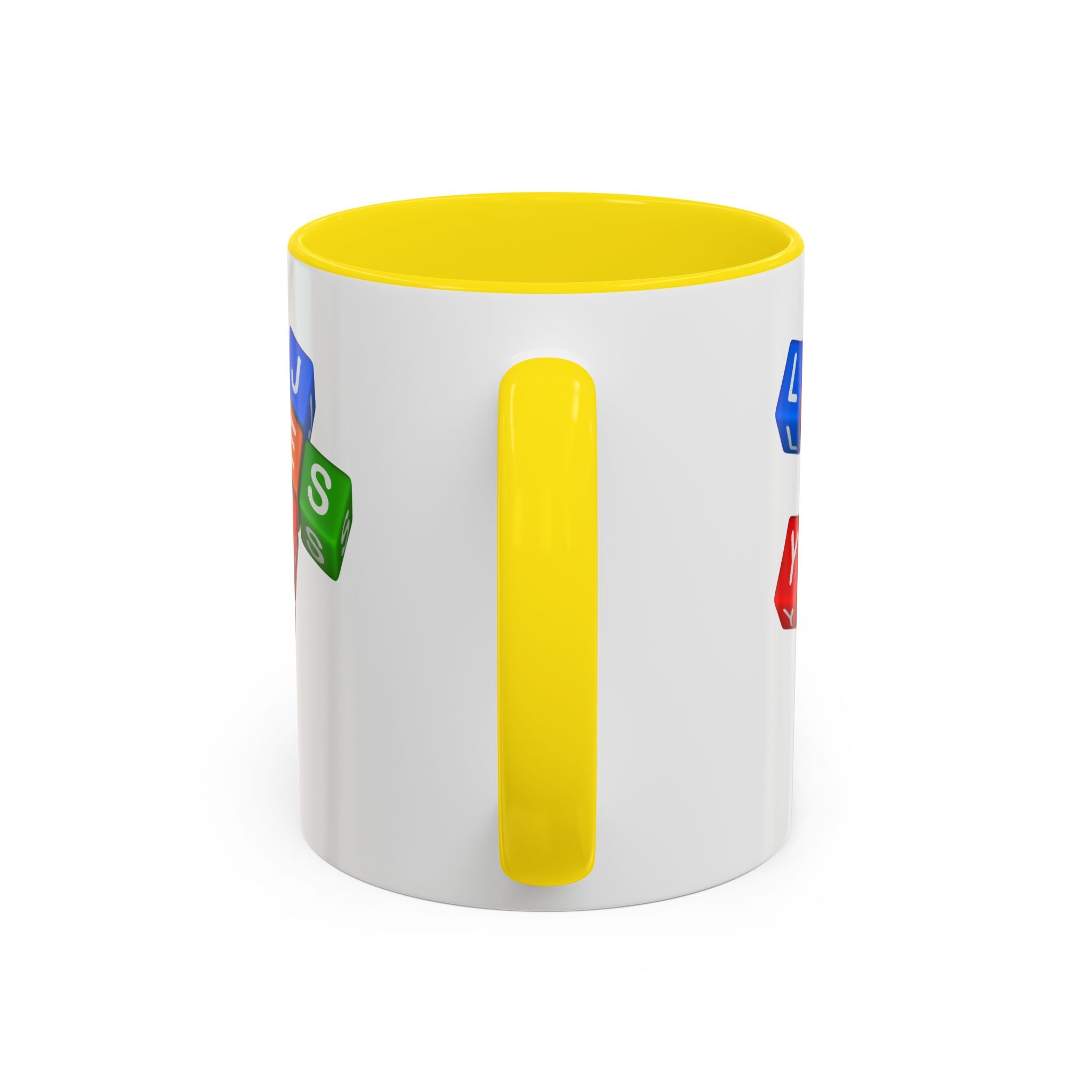 Colorful Letter Blocks 'Jesus Loves You' Mug | Accent Coffee Mug