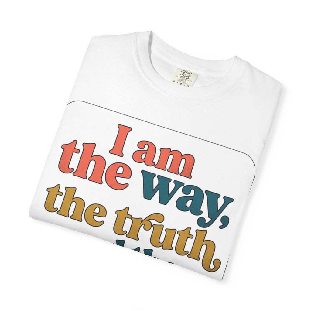 Christian T-Shirt — "I Am the Way, the Truth, and the Life" Retro Scripture Tee (John 14:6)