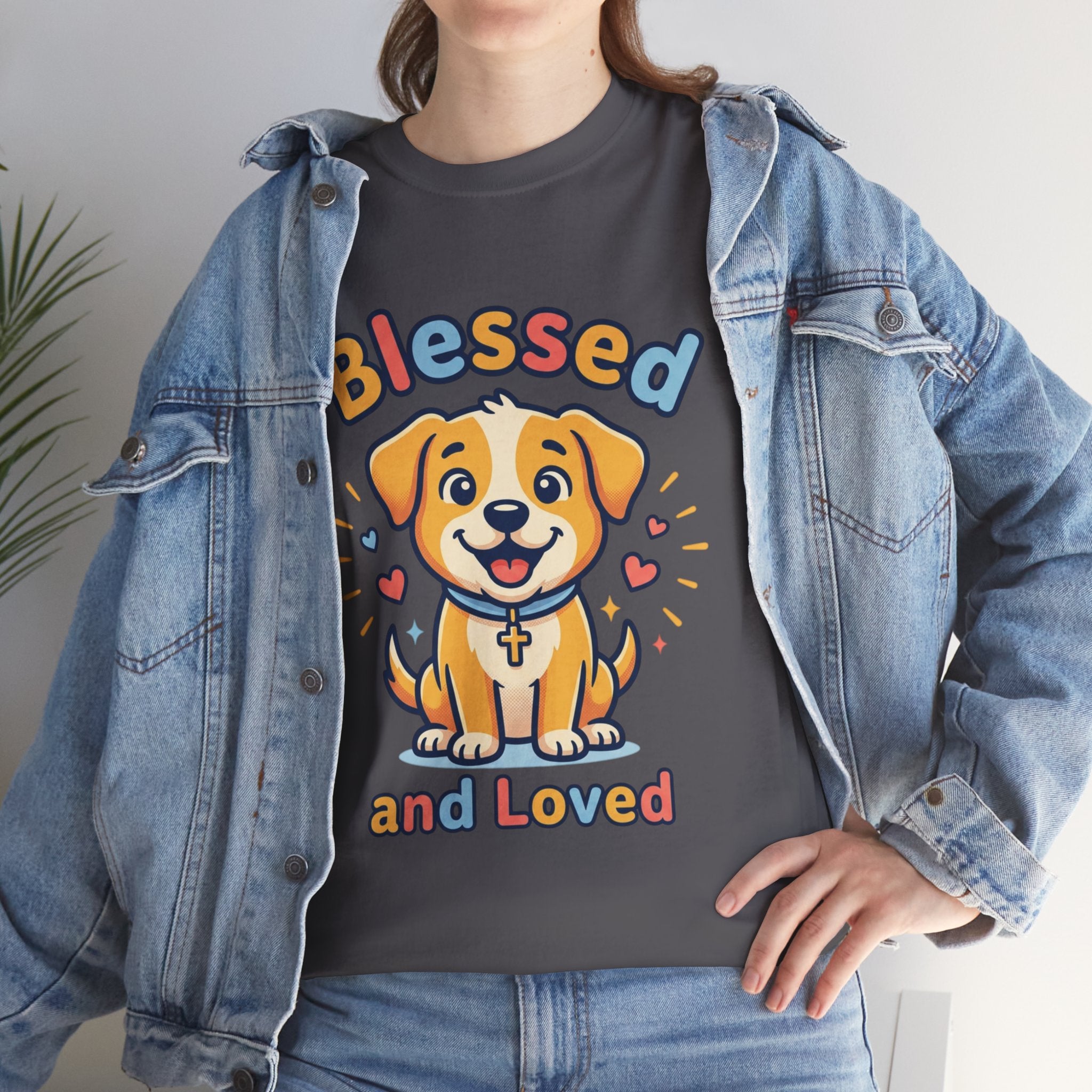 Blessed and Loved Puppy T-Shirt — Cute Dog Graphic Tee for Pet Lovers