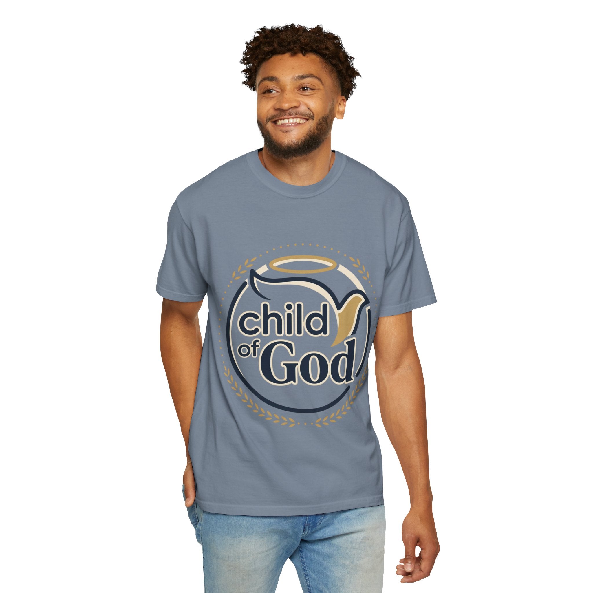 Child of God T‑Shirt — Faith Christian Tee with Dove & Halo