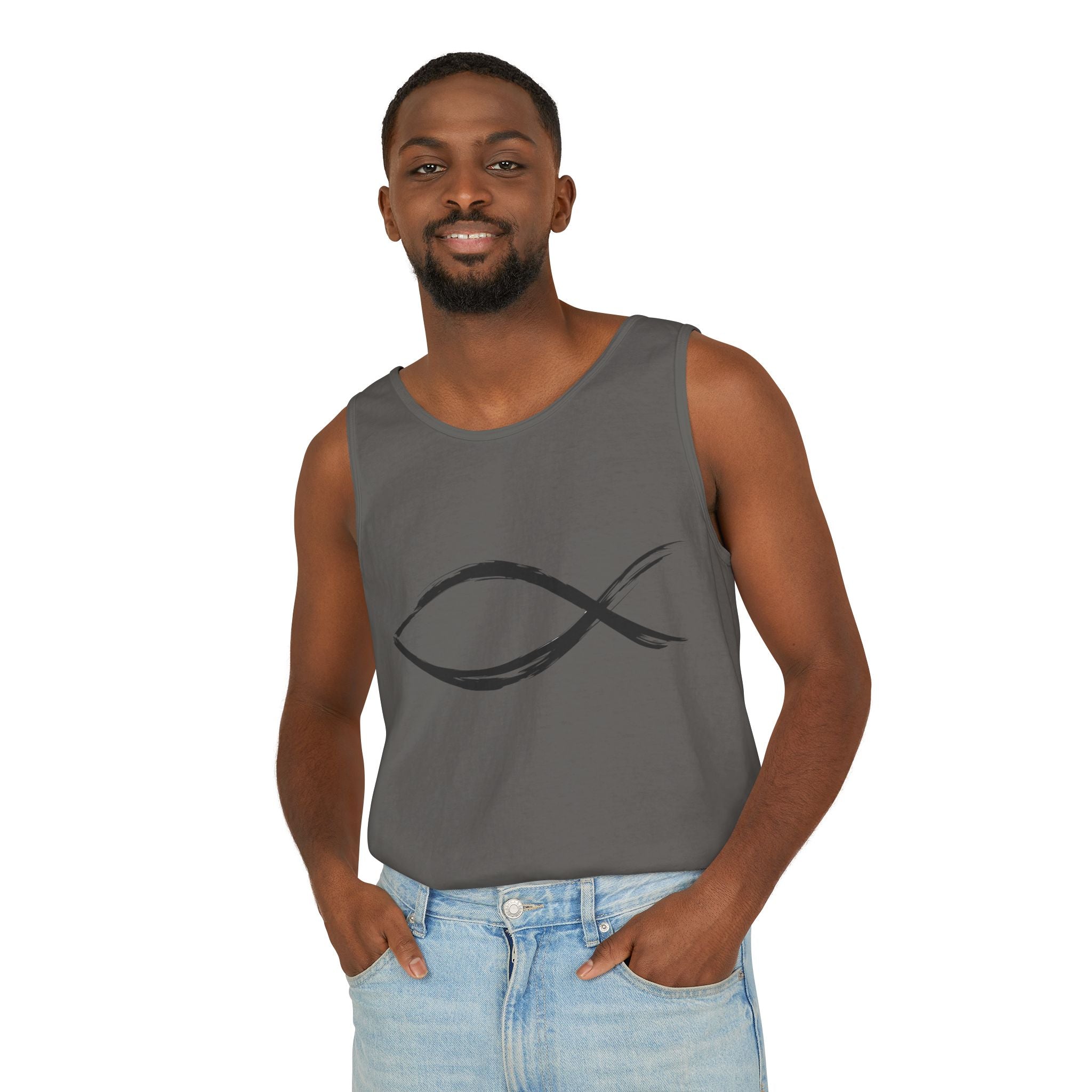Fish Symbal tank top | Christian faith apparel