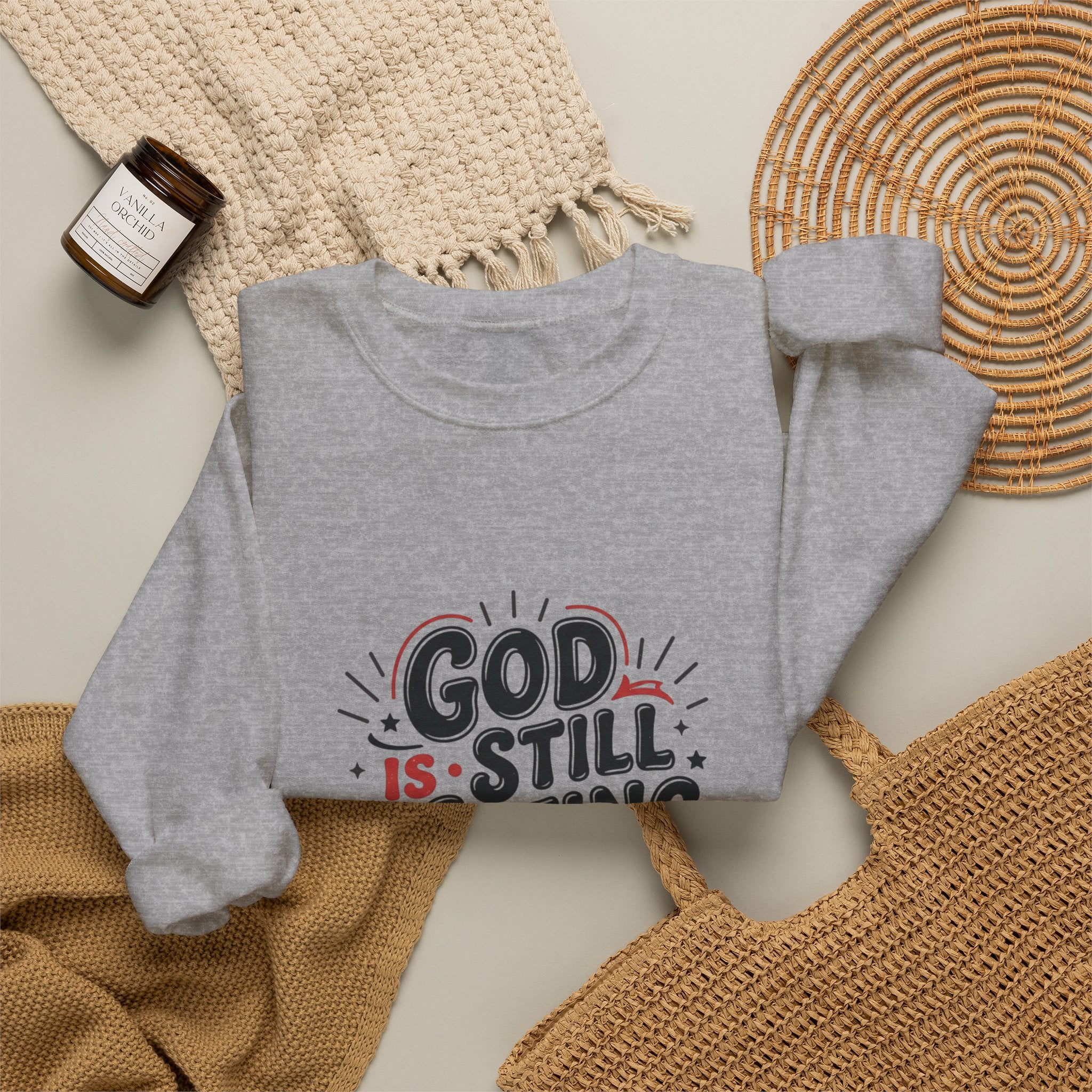 God Is Still Writing My Story Sweatshirt | Christian encouragement, groovy scripture