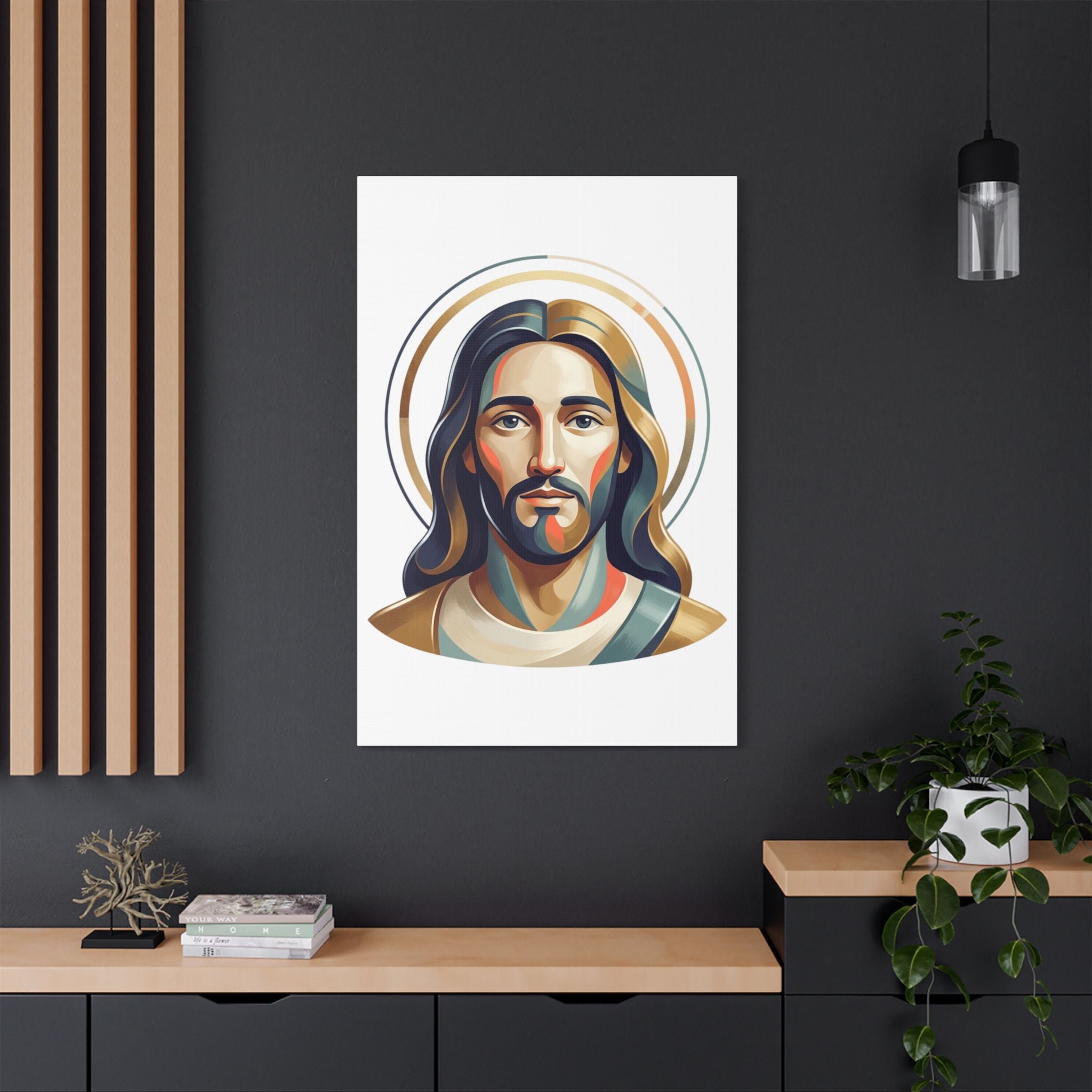 Jesus Portrait Satin Canvas