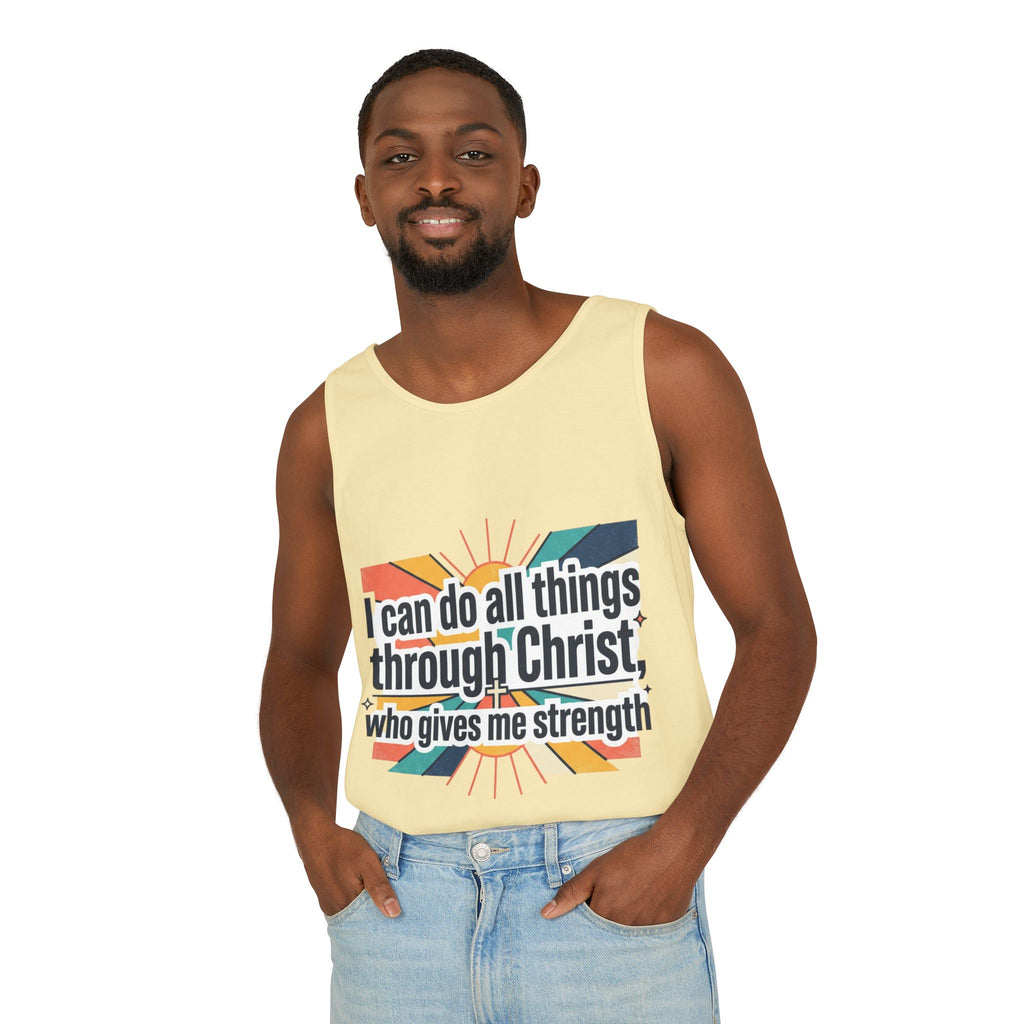 I can do all things tank top | Christian faith apparel