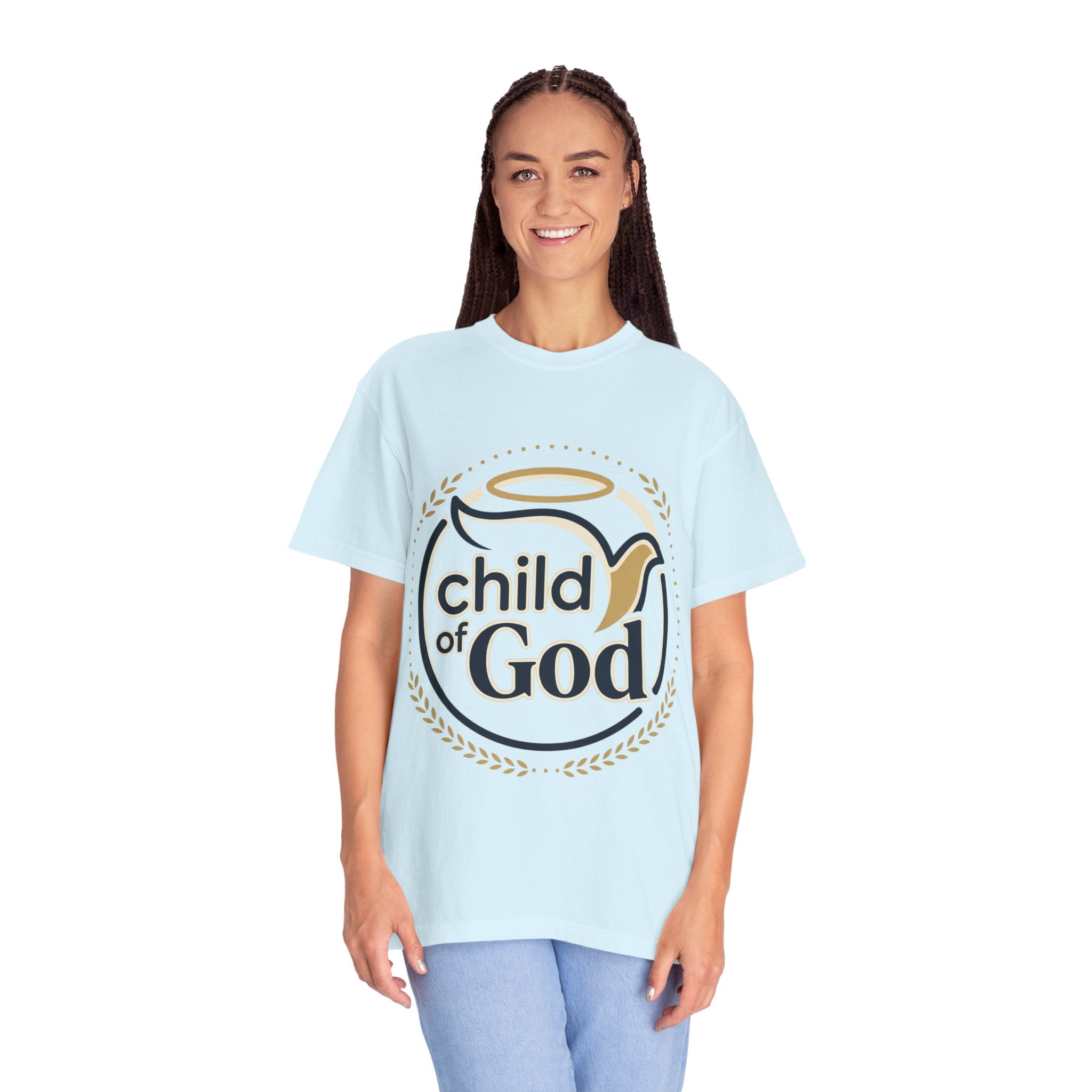 Child of God T‑Shirt — Faith Christian Tee with Dove & Halo