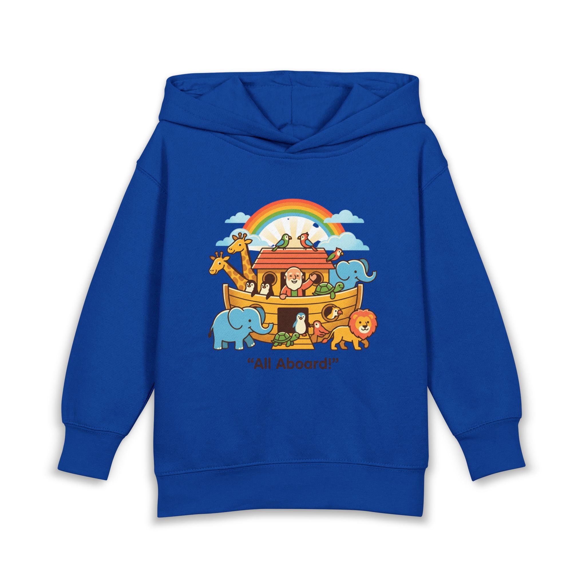 All aboard ark toddler hoodie | cute illustration pullover