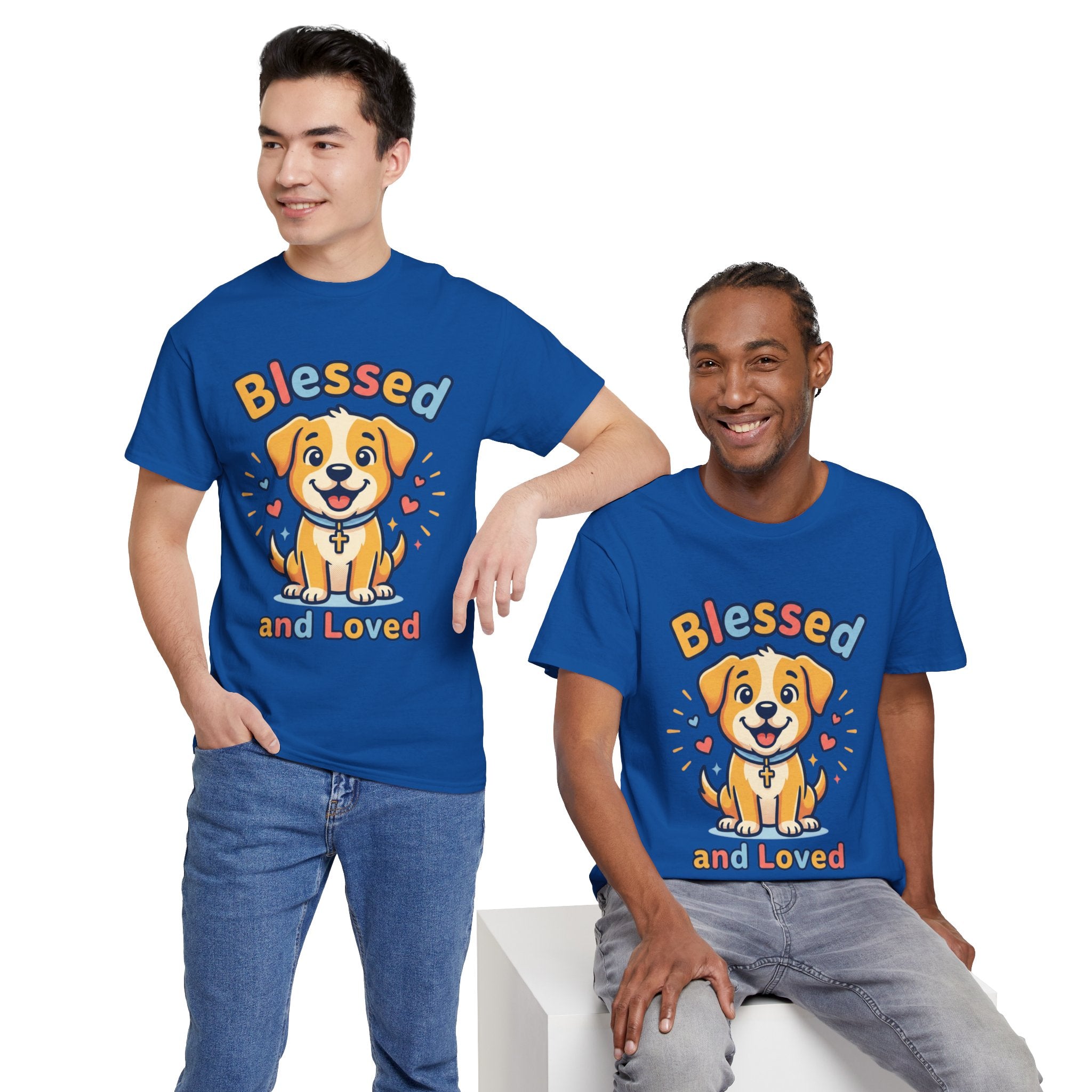 Blessed and Loved Puppy T-Shirt — Cute Dog Graphic Tee for Pet Lovers