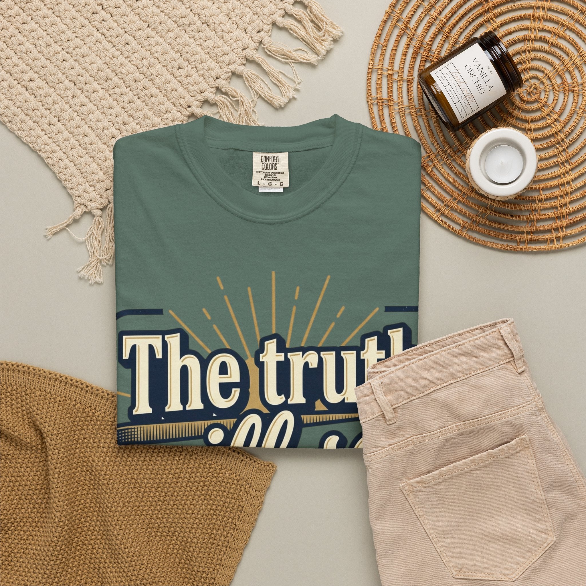 T-Shirt — "The Truth Will Set You Free" Inspirational Graphic Tee