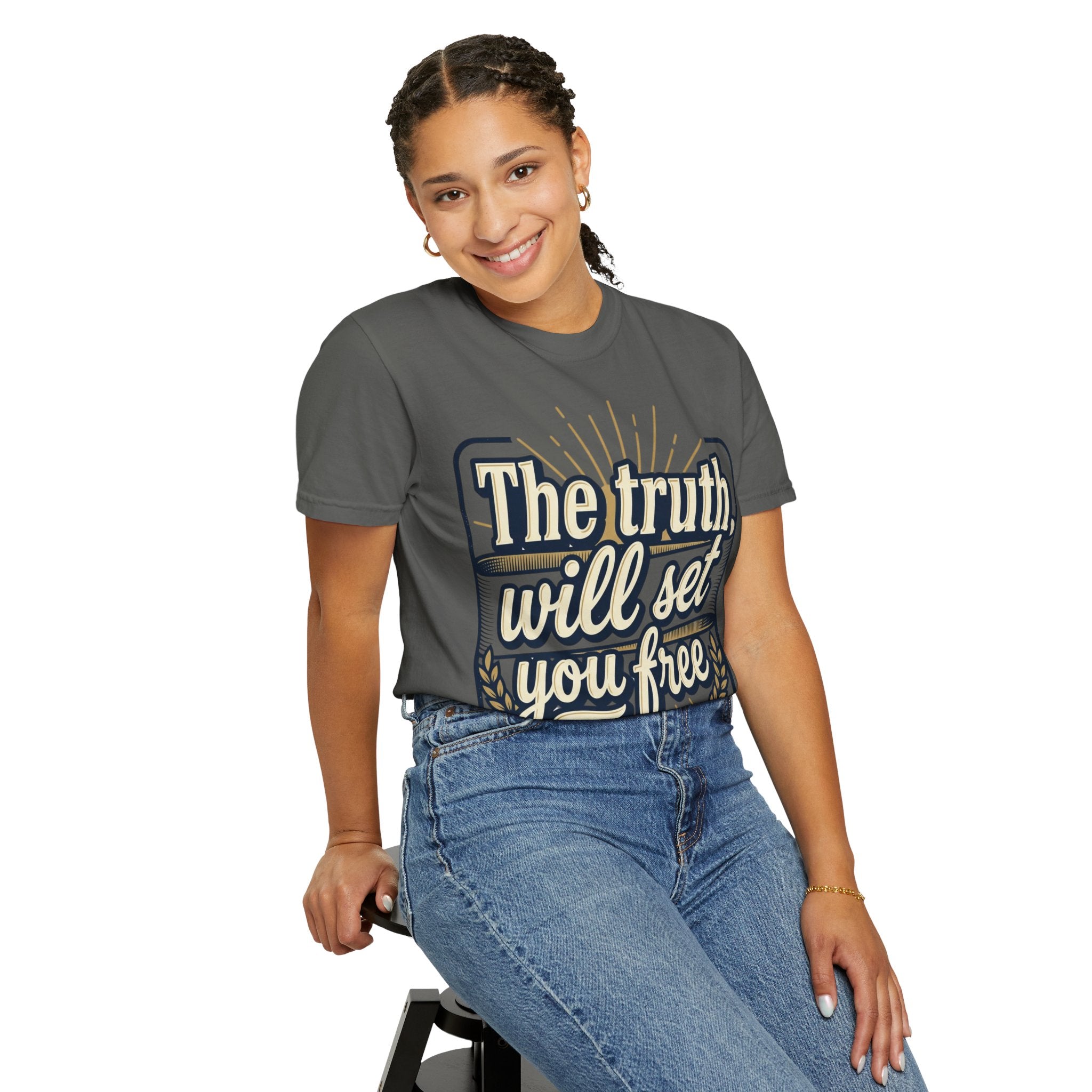 T-Shirt — "The Truth Will Set You Free" Inspirational Graphic Tee