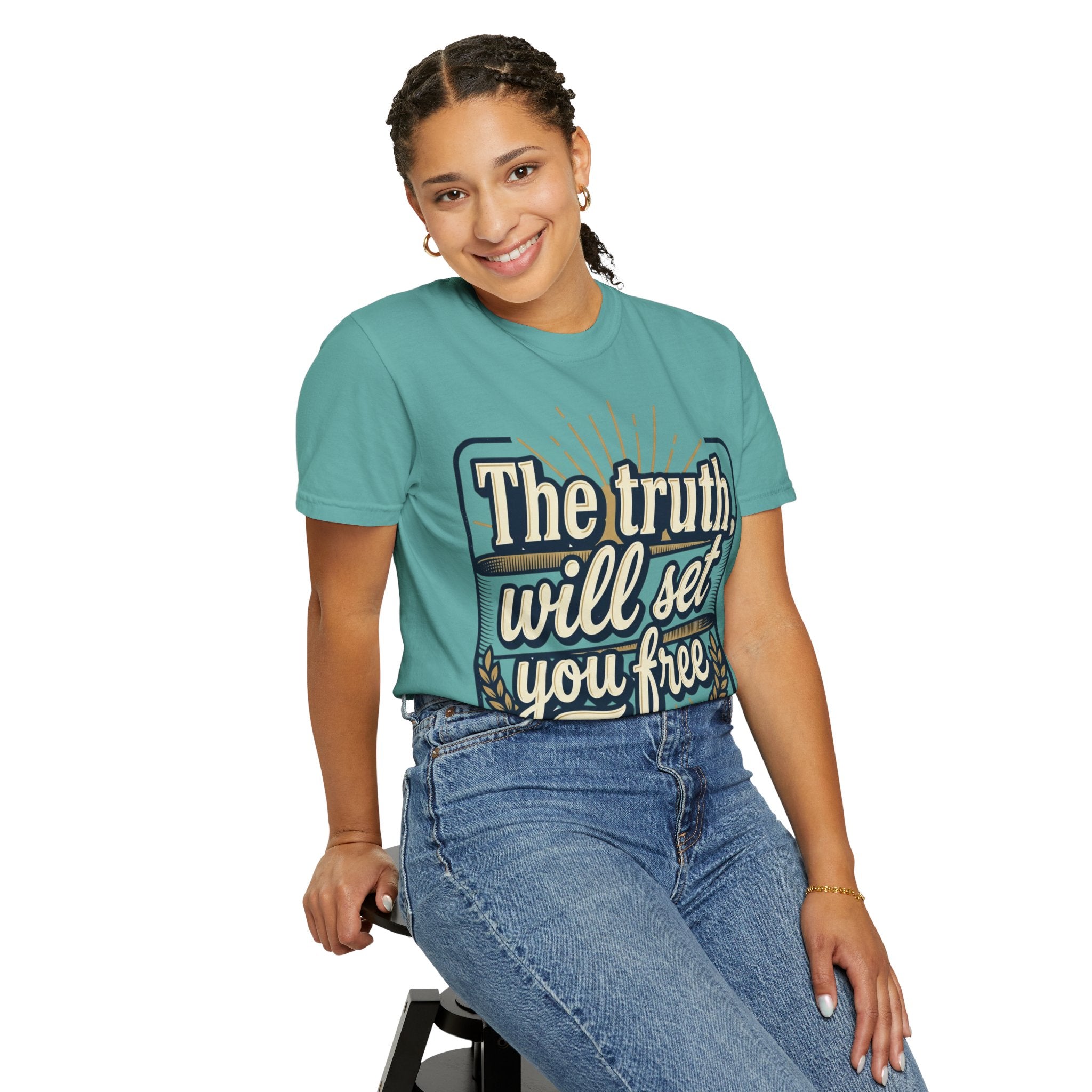 T-Shirt — "The Truth Will Set You Free" Inspirational Graphic Tee