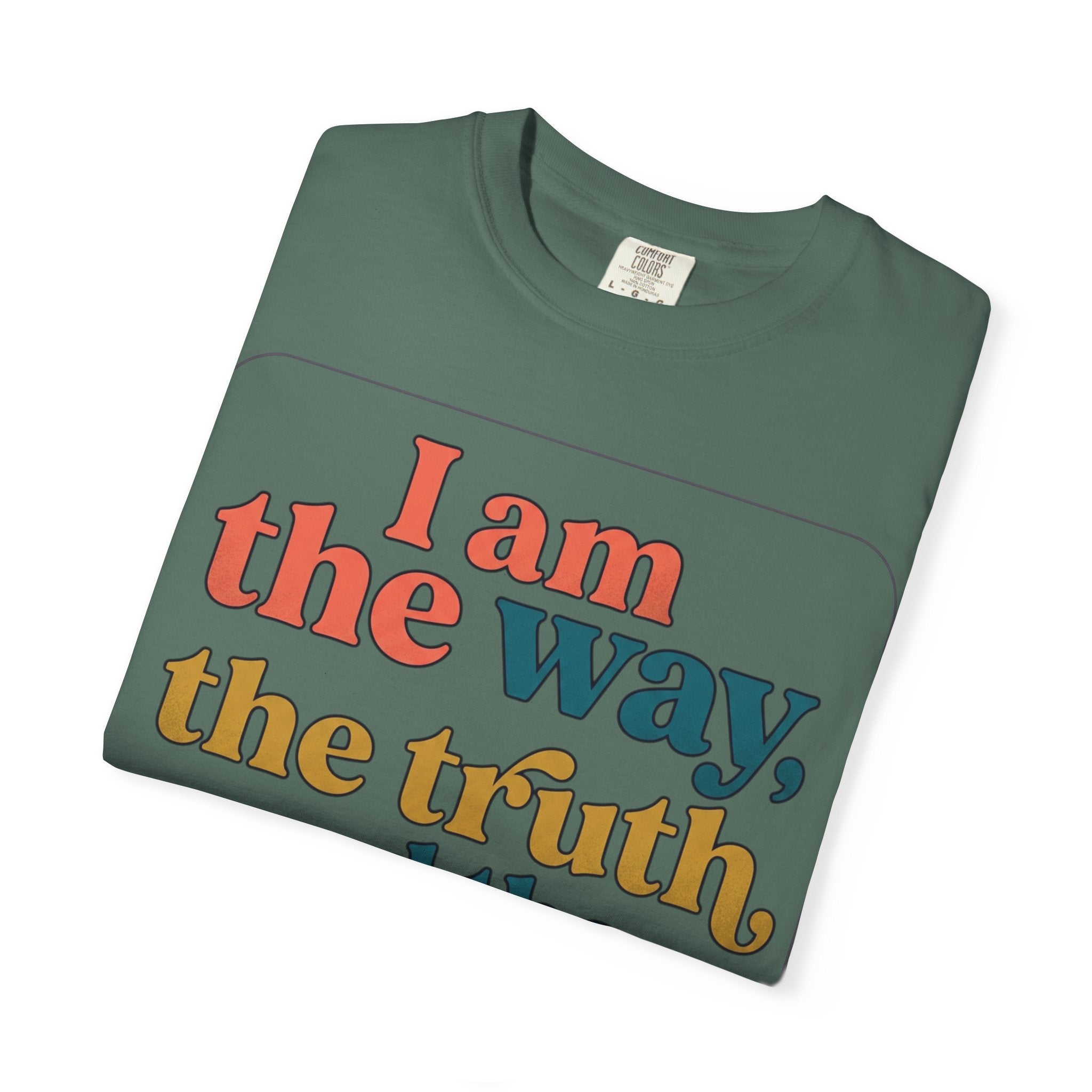 Christian T-Shirt — "I Am the Way, the Truth, and the Life" Retro Scripture Tee (John 14:6)