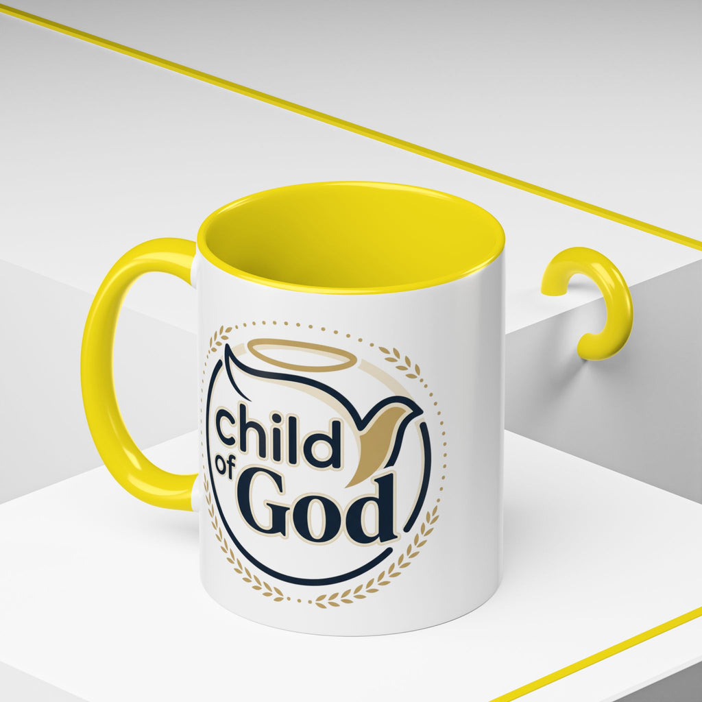 Child of God Accent Coffee Mug — 11/15 oz Christian Faith Ceramic Mug