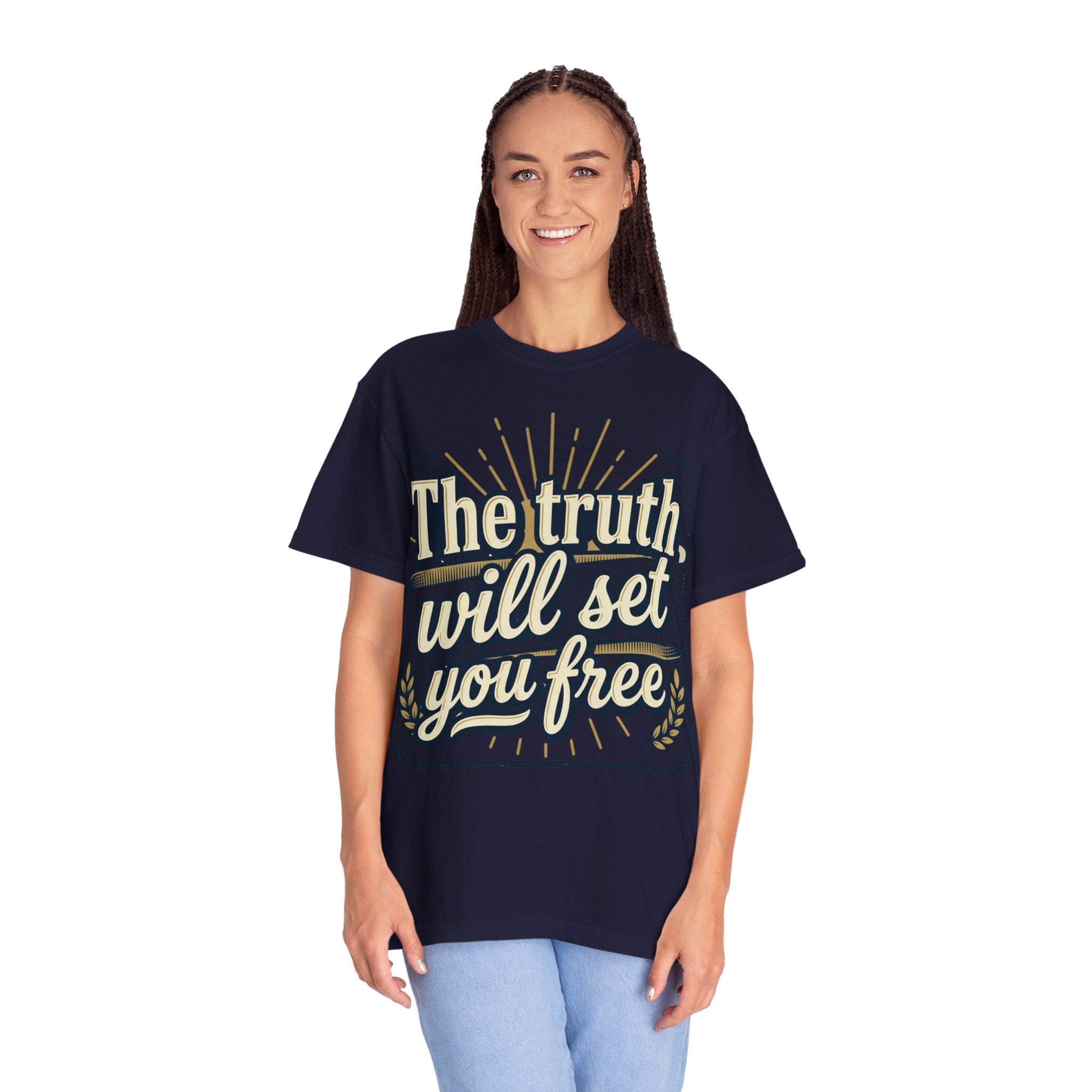 T-Shirt — "The Truth Will Set You Free" Inspirational Graphic Tee