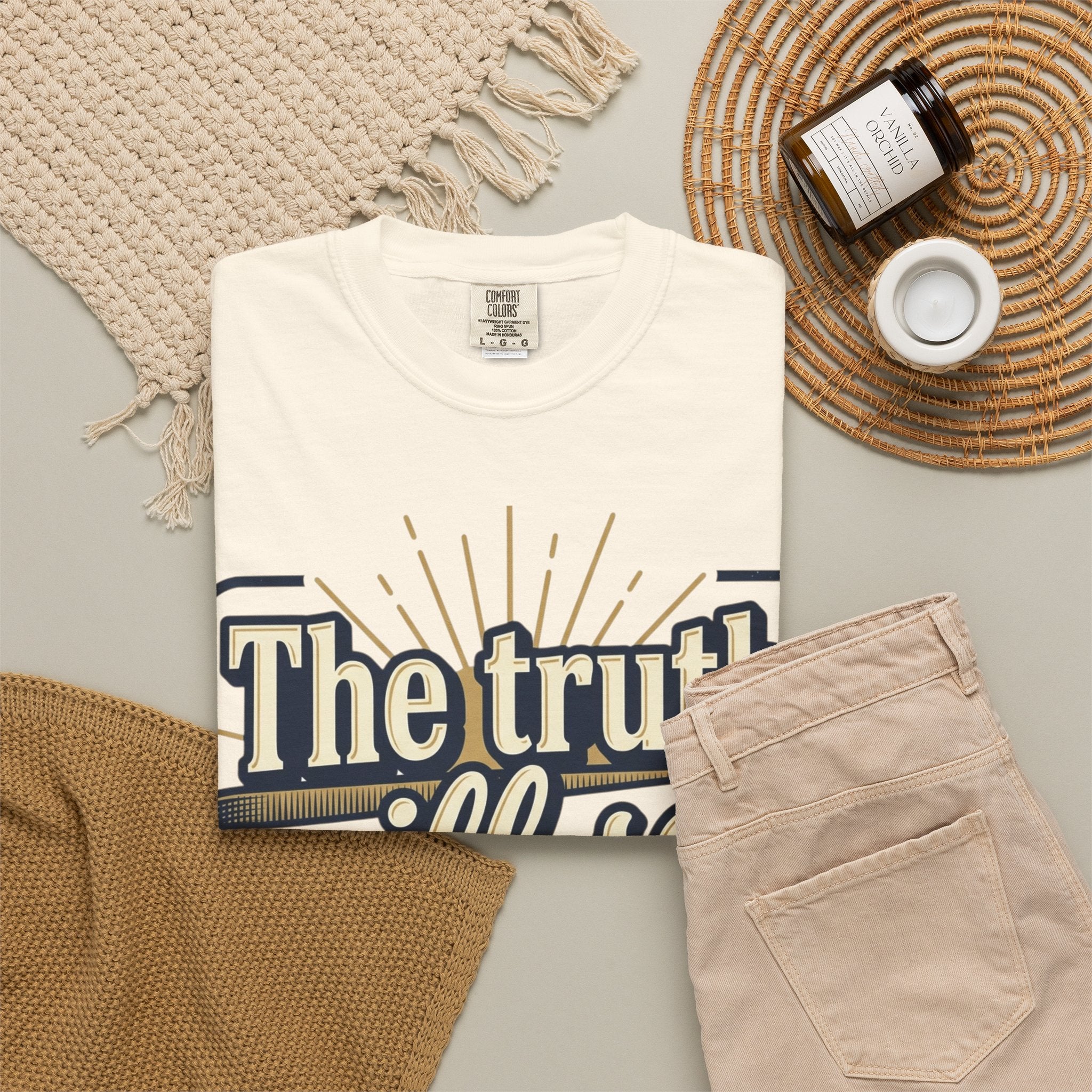 T-Shirt — "The Truth Will Set You Free" Inspirational Graphic Tee