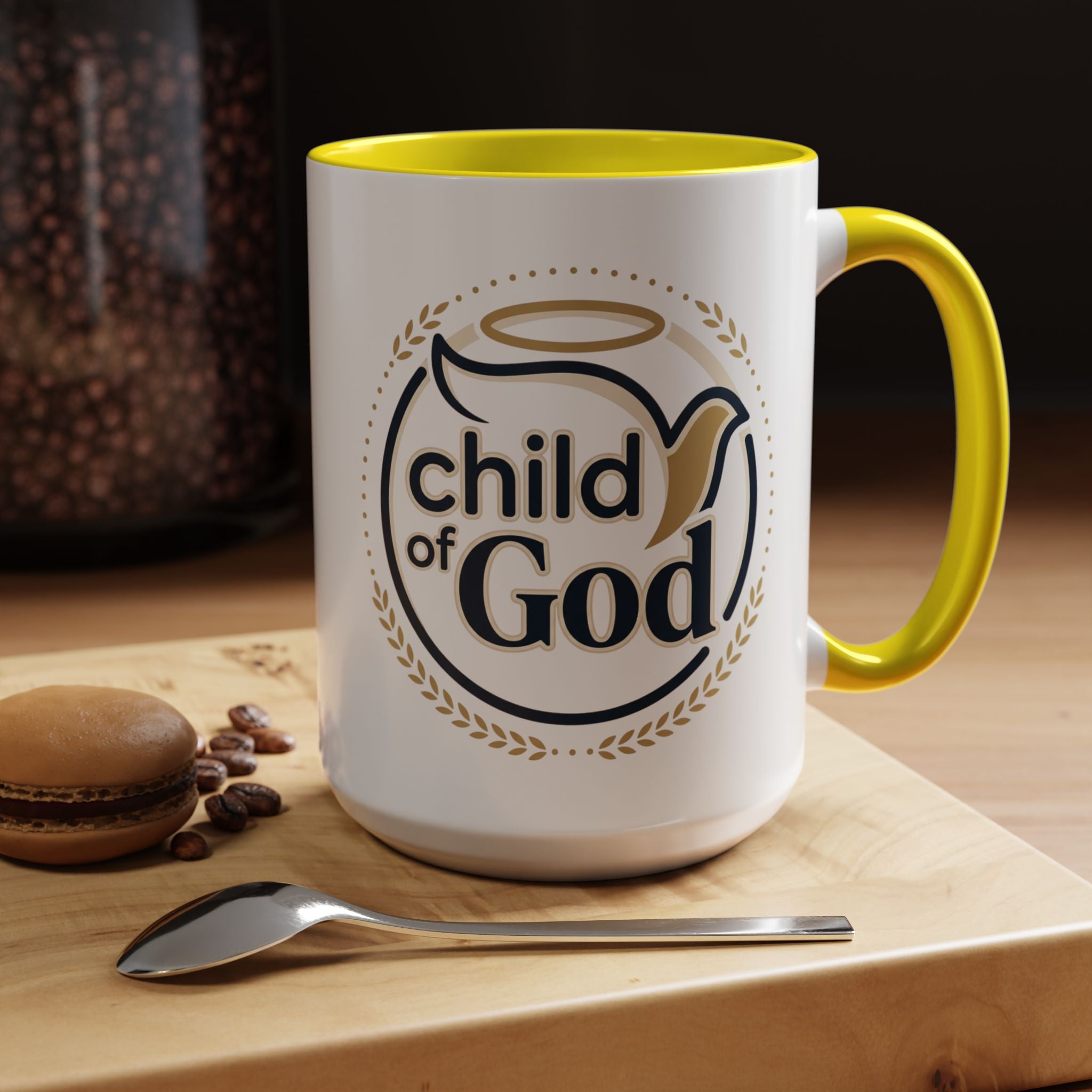 Child of God Accent Coffee Mug — 11/15 oz Christian Faith Ceramic Mug