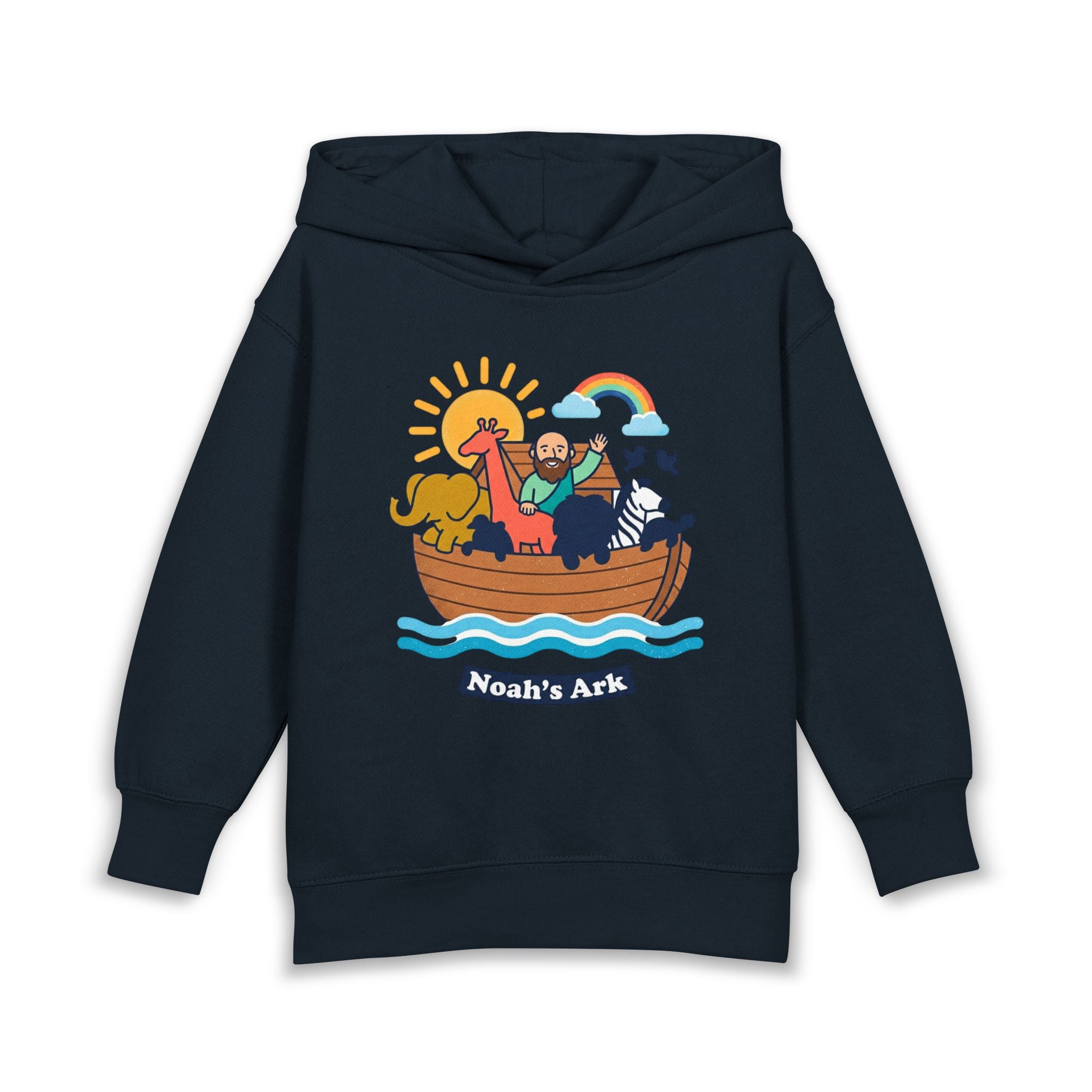 Noah's ark toddler hoodie | cute illustration pullover