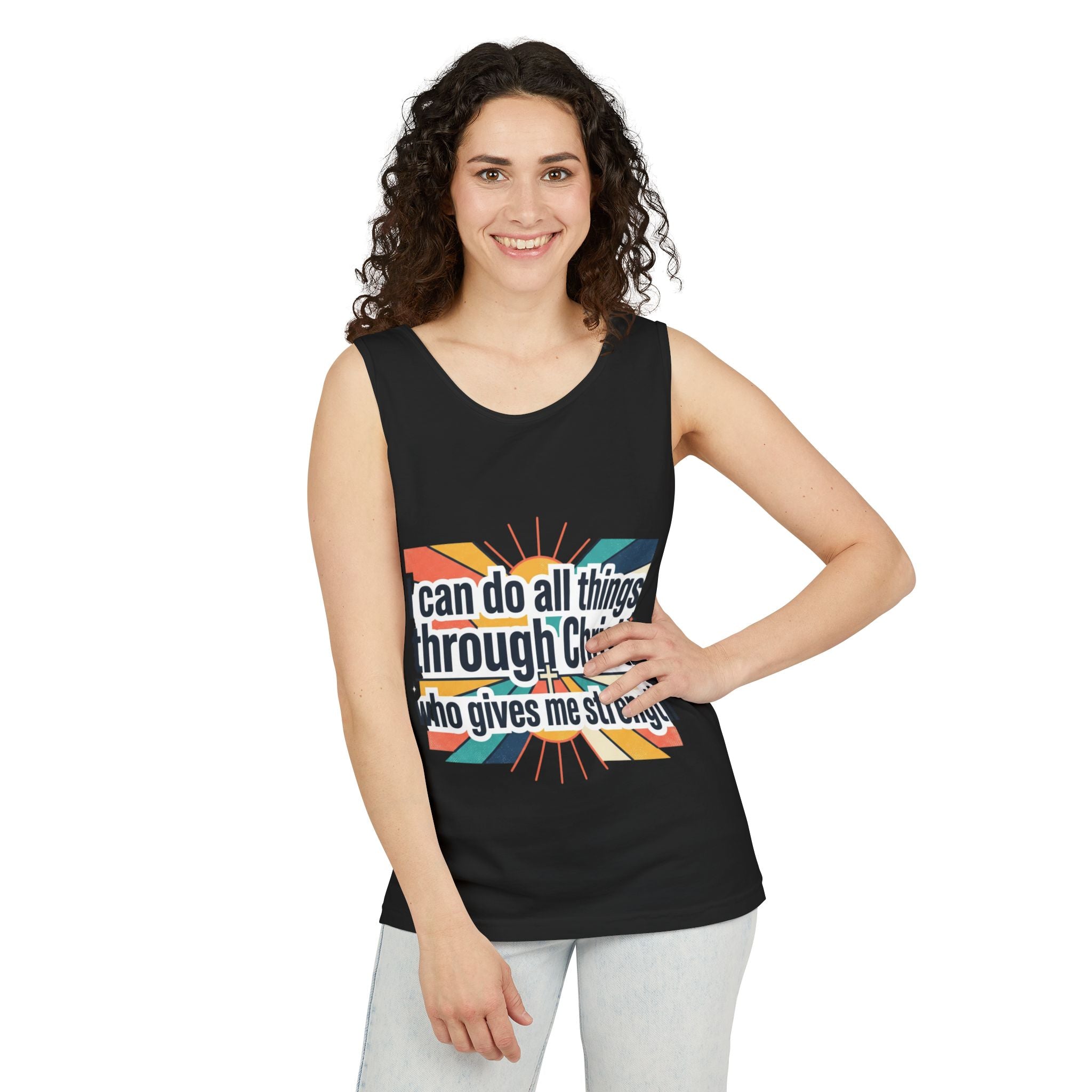 I can do all things tank top | Christian faith apparel