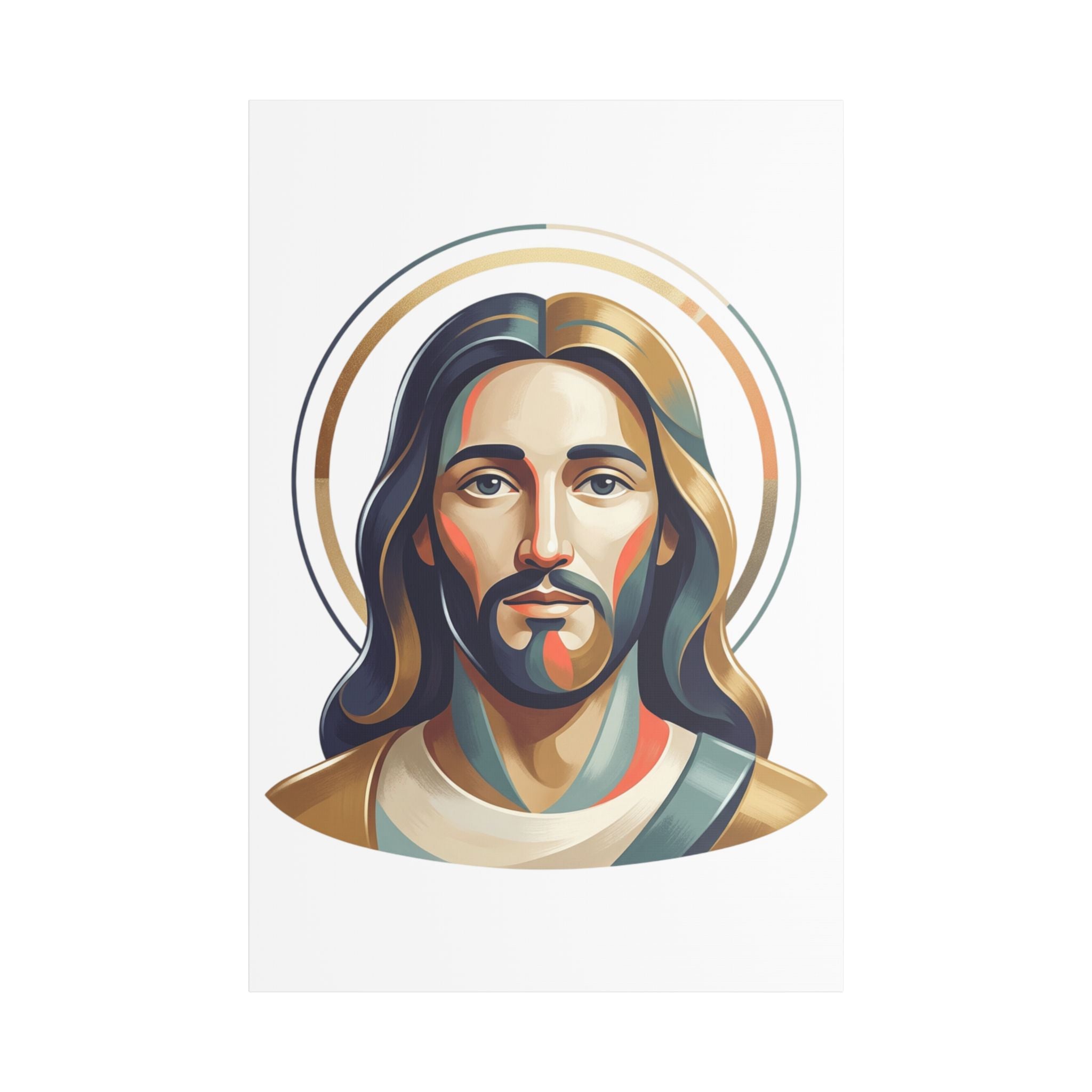 Jesus Portrait Satin Canvas