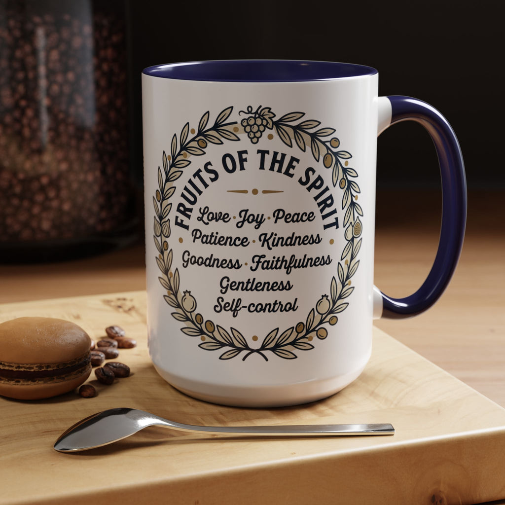 Fruits of the spirit Script Mug | Accent Coffee Mug