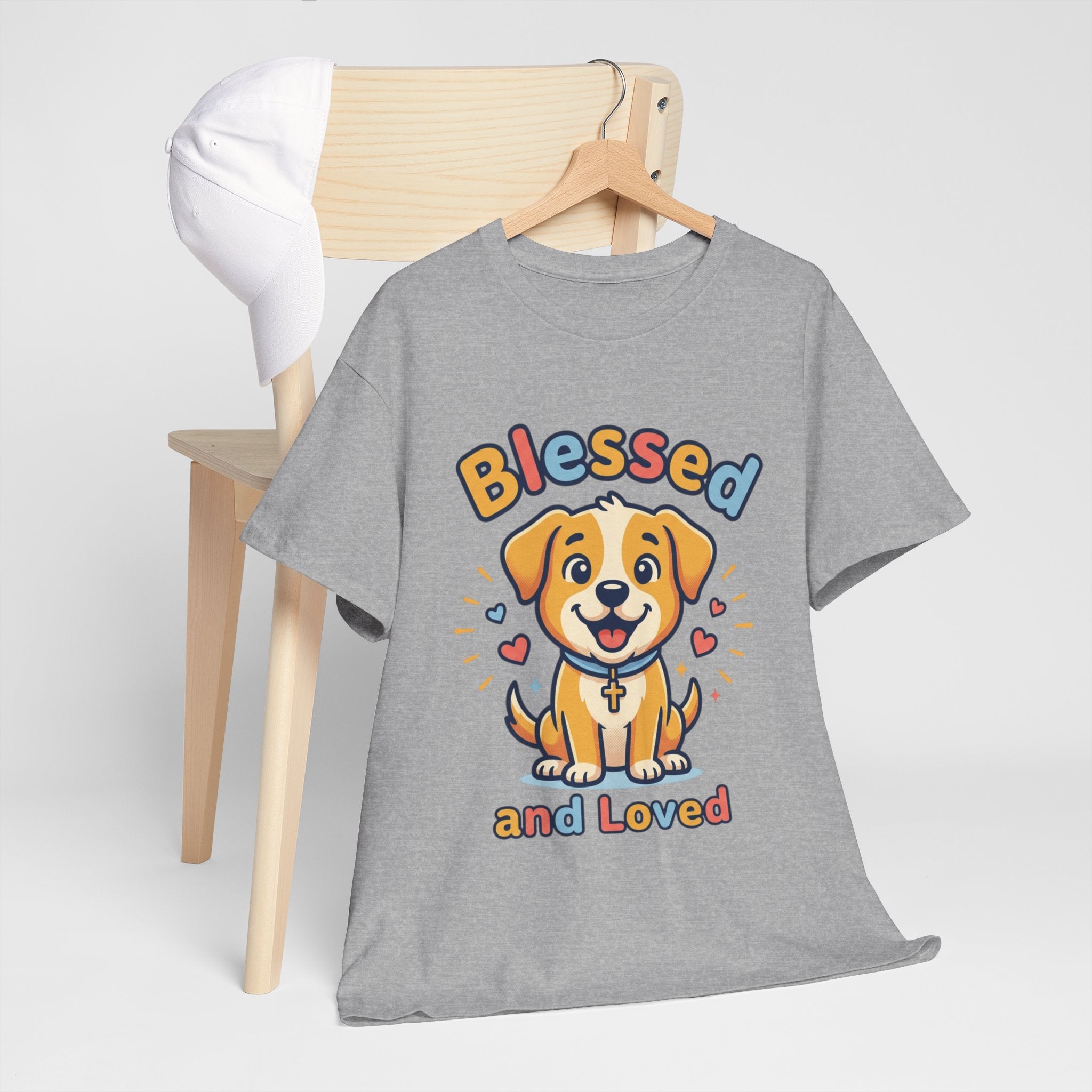 Blessed and Loved Puppy T-Shirt — Cute Dog Graphic Tee for Pet Lovers