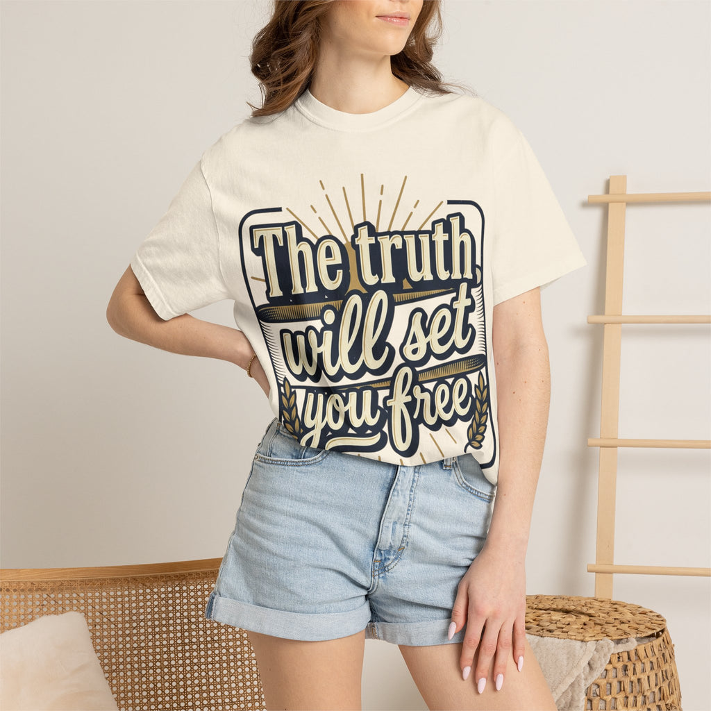 T-Shirt — "The Truth Will Set You Free" Inspirational Graphic Tee
