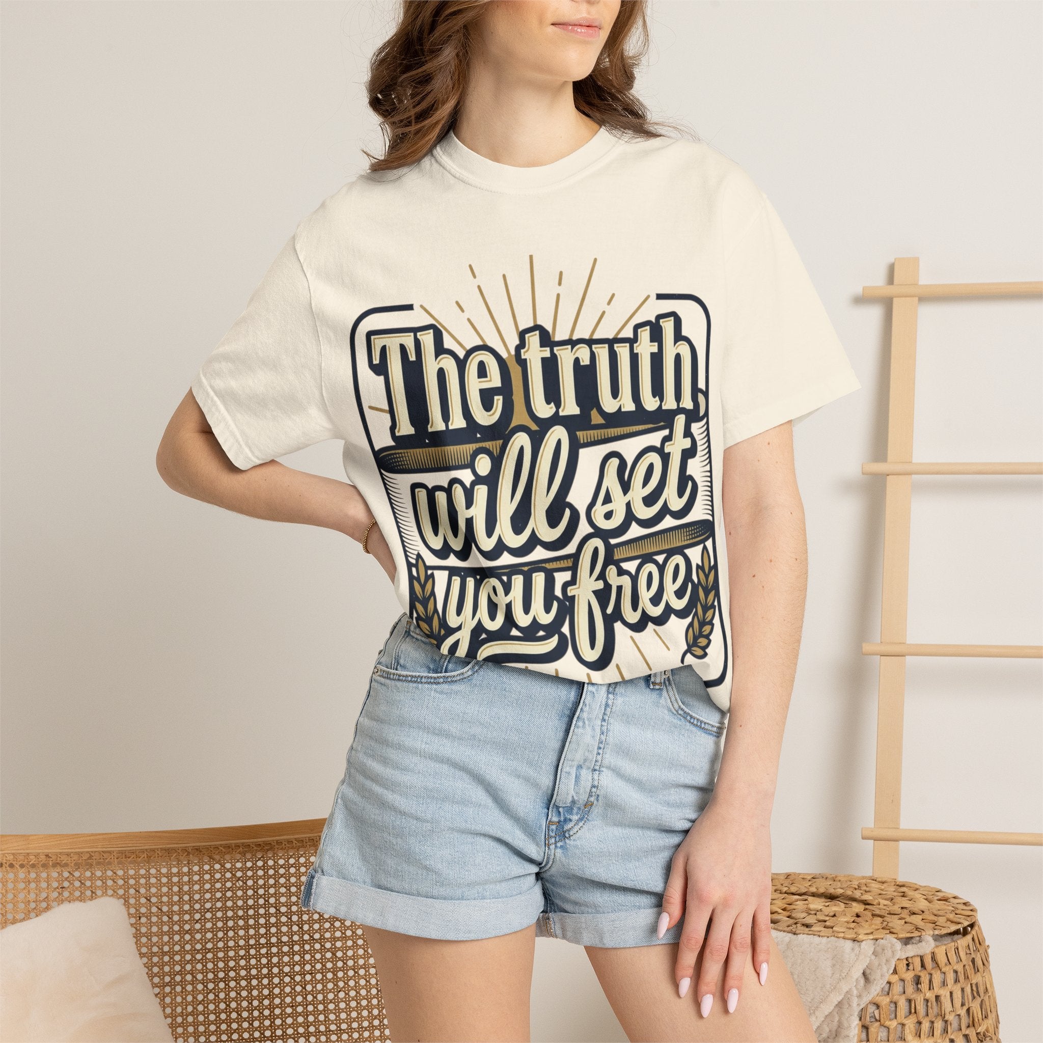 T-Shirt — "The Truth Will Set You Free" Inspirational Graphic Tee